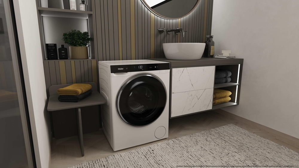 Haier Waschtrockner »HWD50-BP12307U1« 5 kg /2,5 kg besonders kompakte Maße (70 cm Höhe, 51 cm Breite)