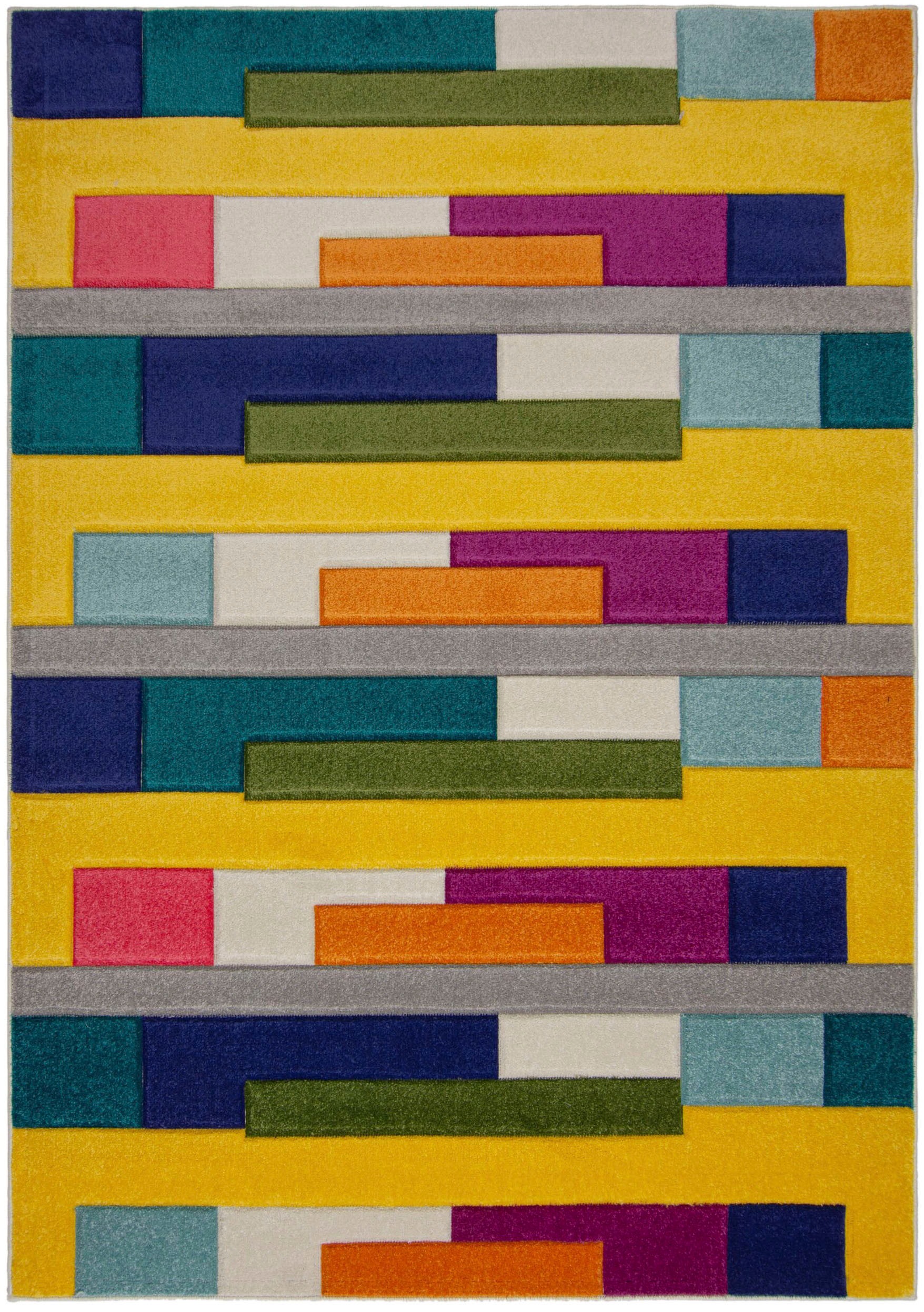 FLAIR RUGS Teppich "Spectrum" rechteckig 8 mm Höhe Handgeschnitzt Teppich günstig online kaufen