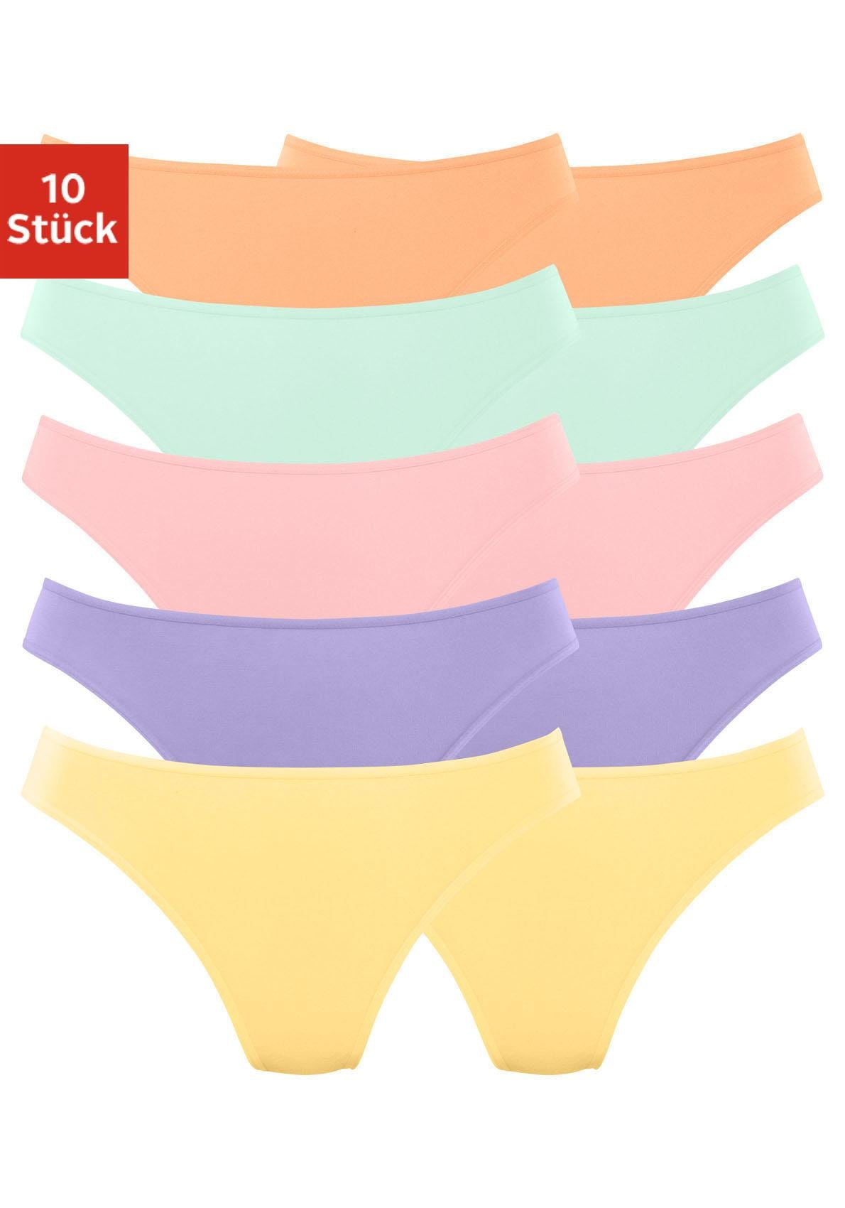 BAUR Baumwolle St.), (Packung, | 10 bestellen petite aus String, elastischer fleur