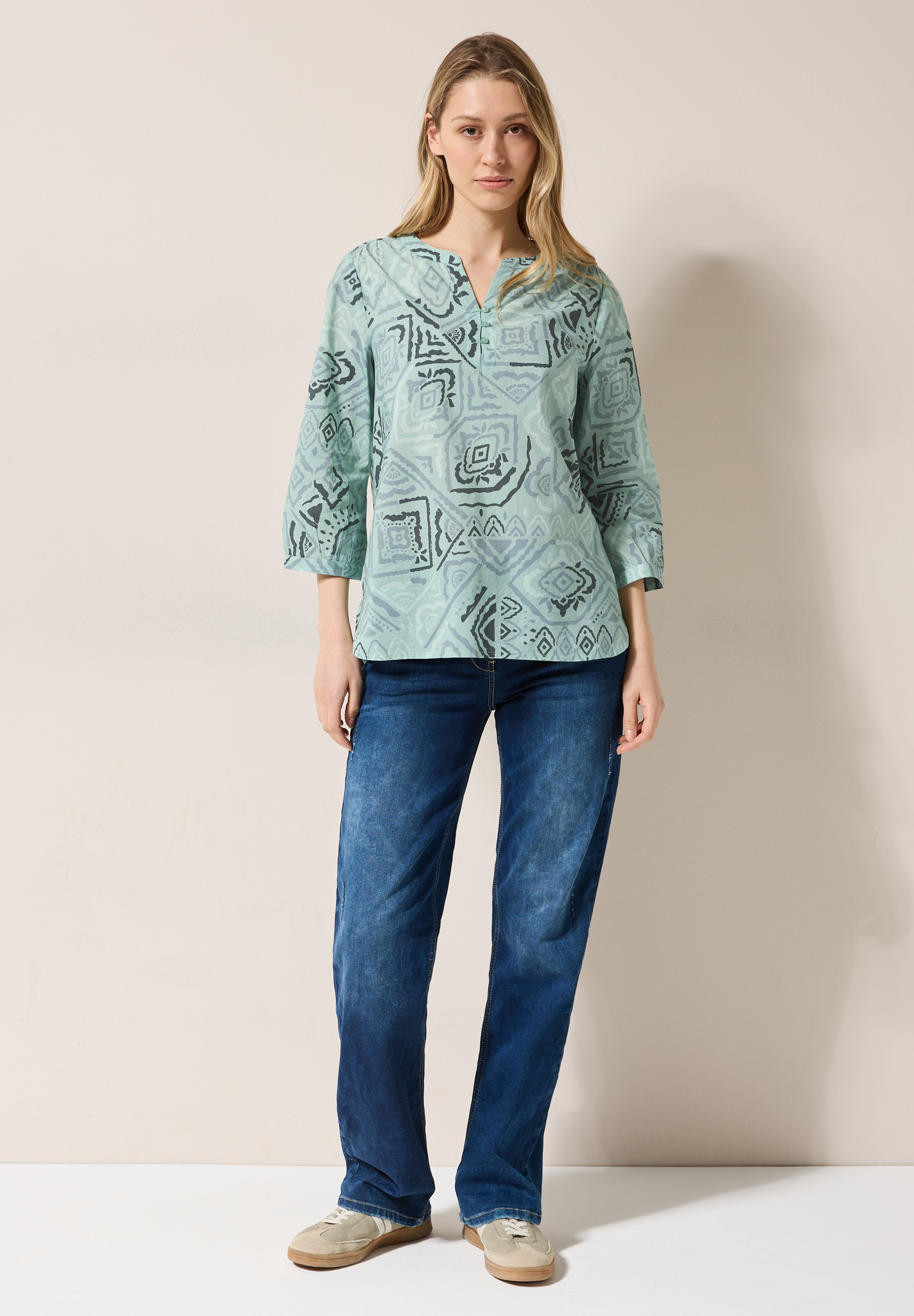 Cecil Klassische Bluse, aus reiner Baumwolle