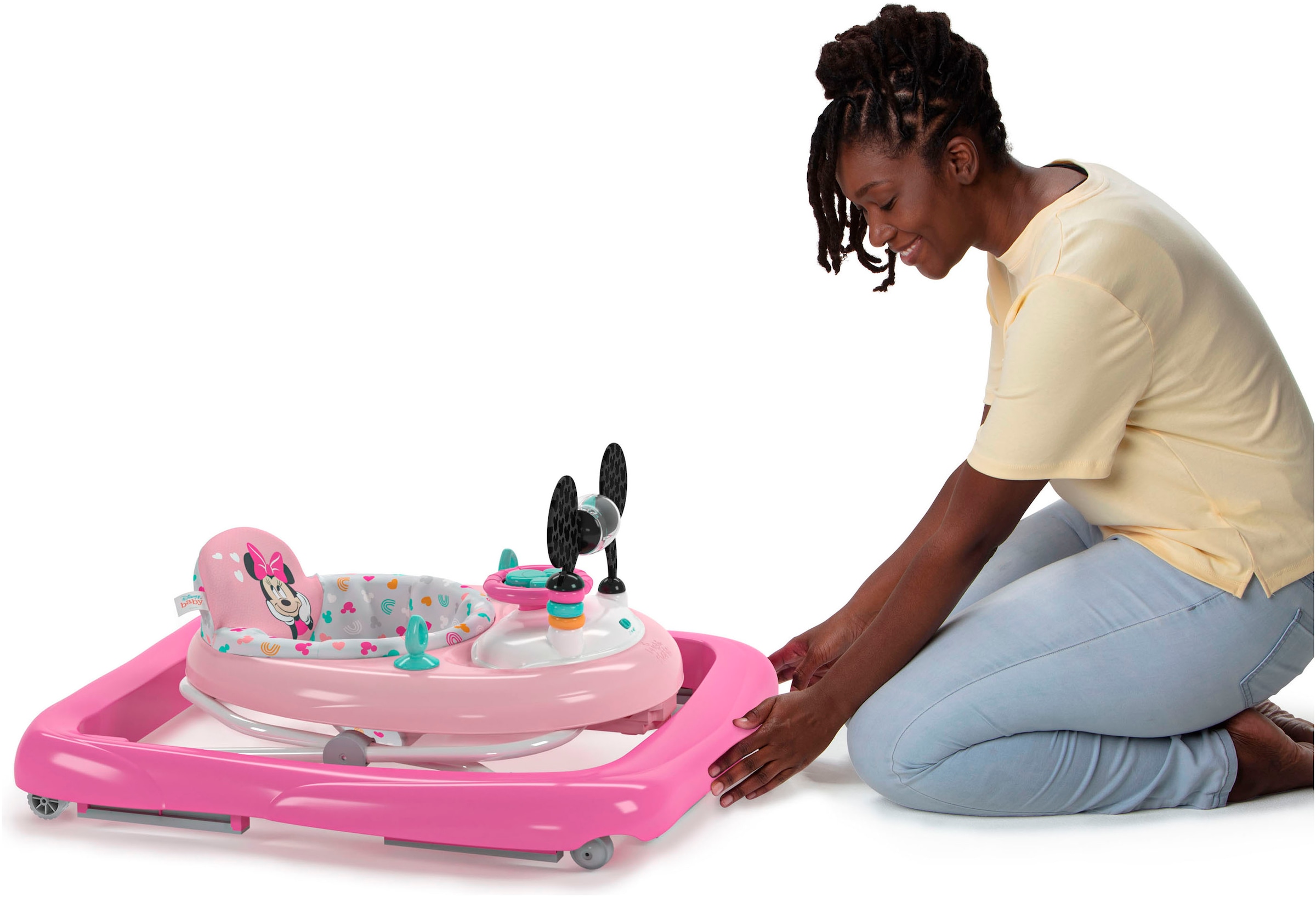 Bright Starts Lauflernhilfe »MINNIE MOUSE Tiny Trek™ Walker, Forever Besties™, 2-in-1 Walker«, mit Licht und Sound