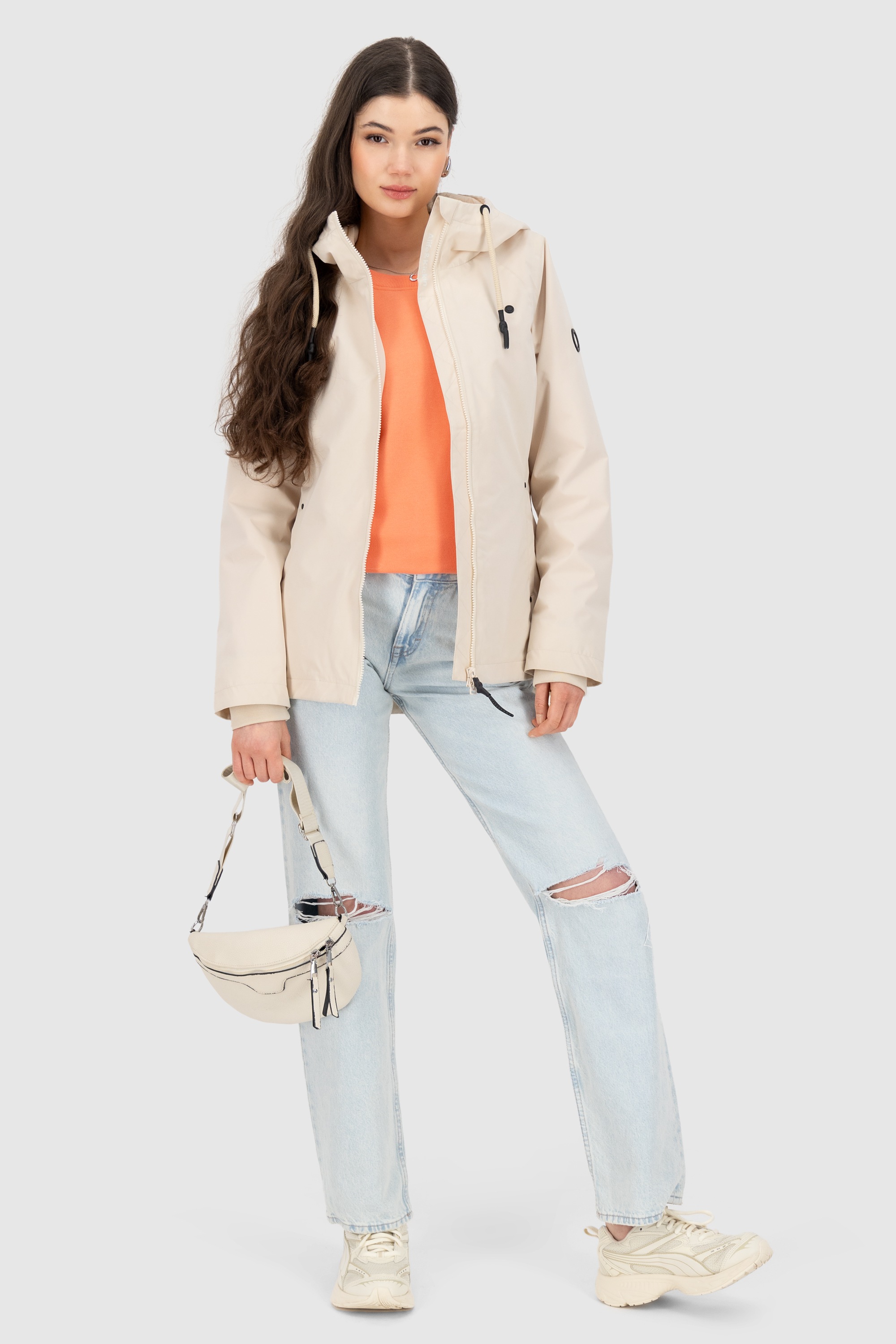 Thumbnail - Alife & Kickin Outdoorjacke "LilouAKA" mit Kapuze mit Kapuze und in figurbetontem Fit