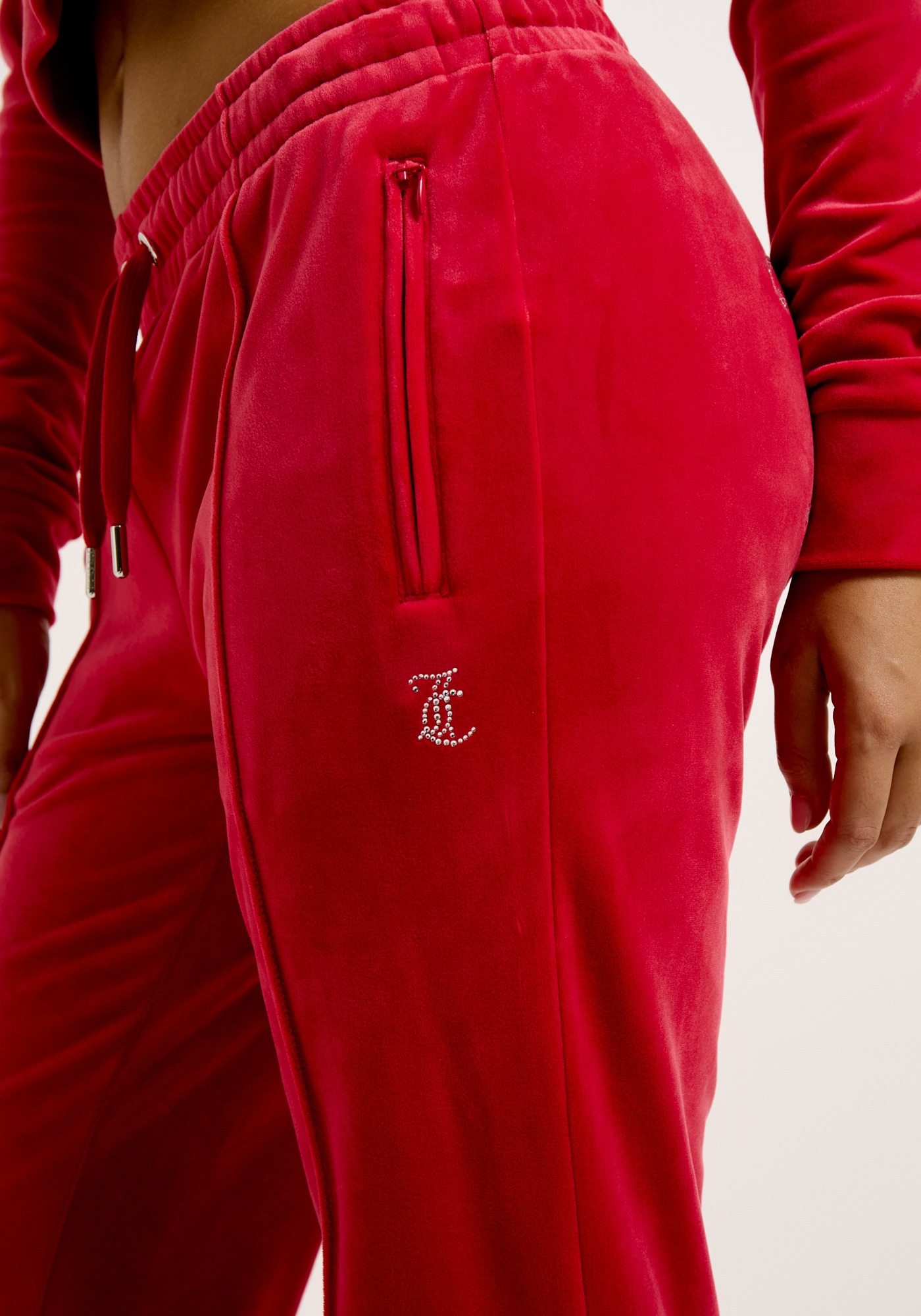 Juicy Couture Sweathose »TINA TRACK PANT_ Damen«, Trainingshose Damen, Sweathose, Velour, Jogginghose mit Glitzer, Sale