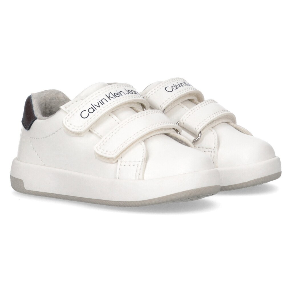 Schuhe Babyschuhe Calvin Klein Jeans Sneaker »LOW CUT VELCRO«, mit zwei praktischen Klettriemchen weiß-schwarz Schuhe Babyschuhe Calvin Klein Jeans Sneaker »LOW CUT VELCRO«, mit zwei praktischen Klettriemchen weiß-schwarz