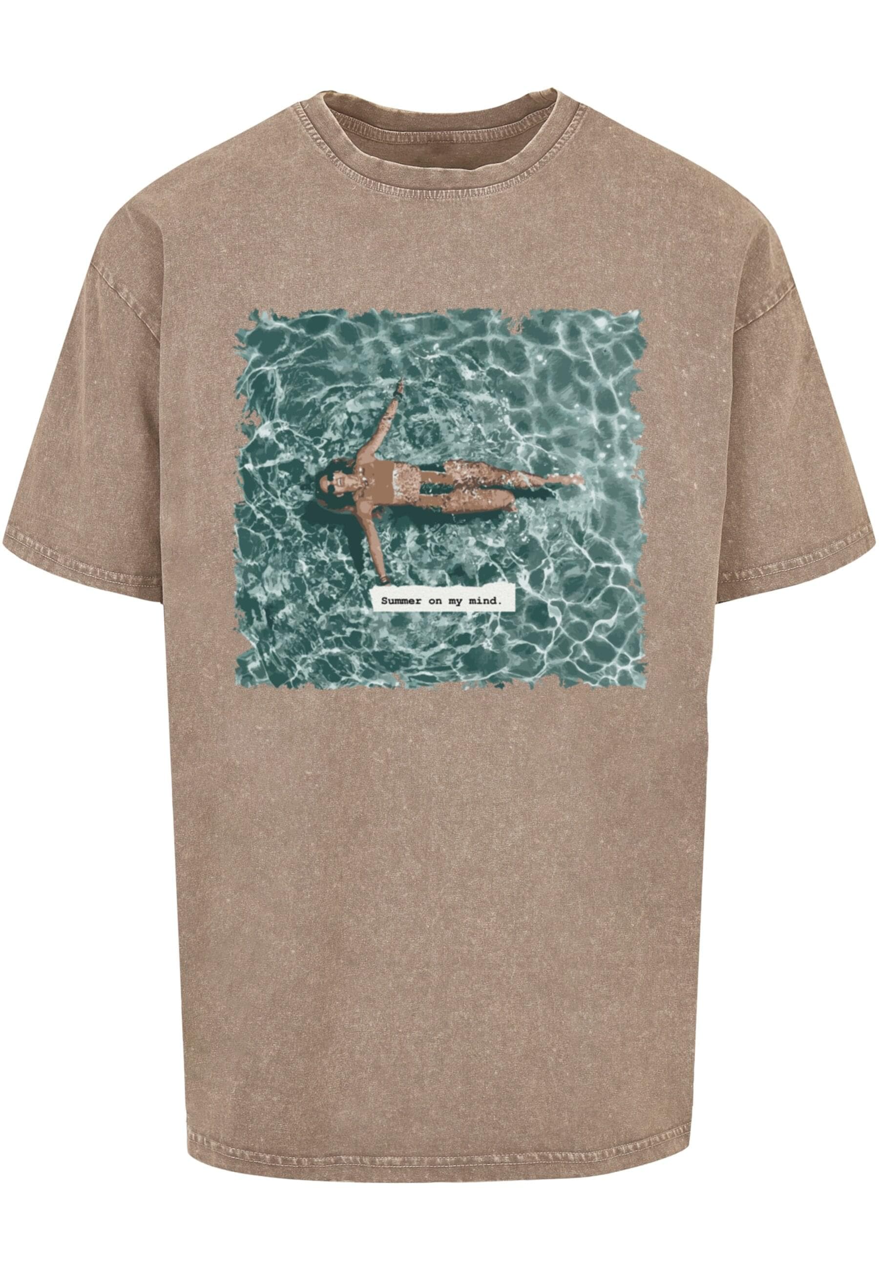 Merchcode T-Shirt »Merchcode Herren Summer - On My Mind Acid Washed Oversize Tee«, (1 tlg.)