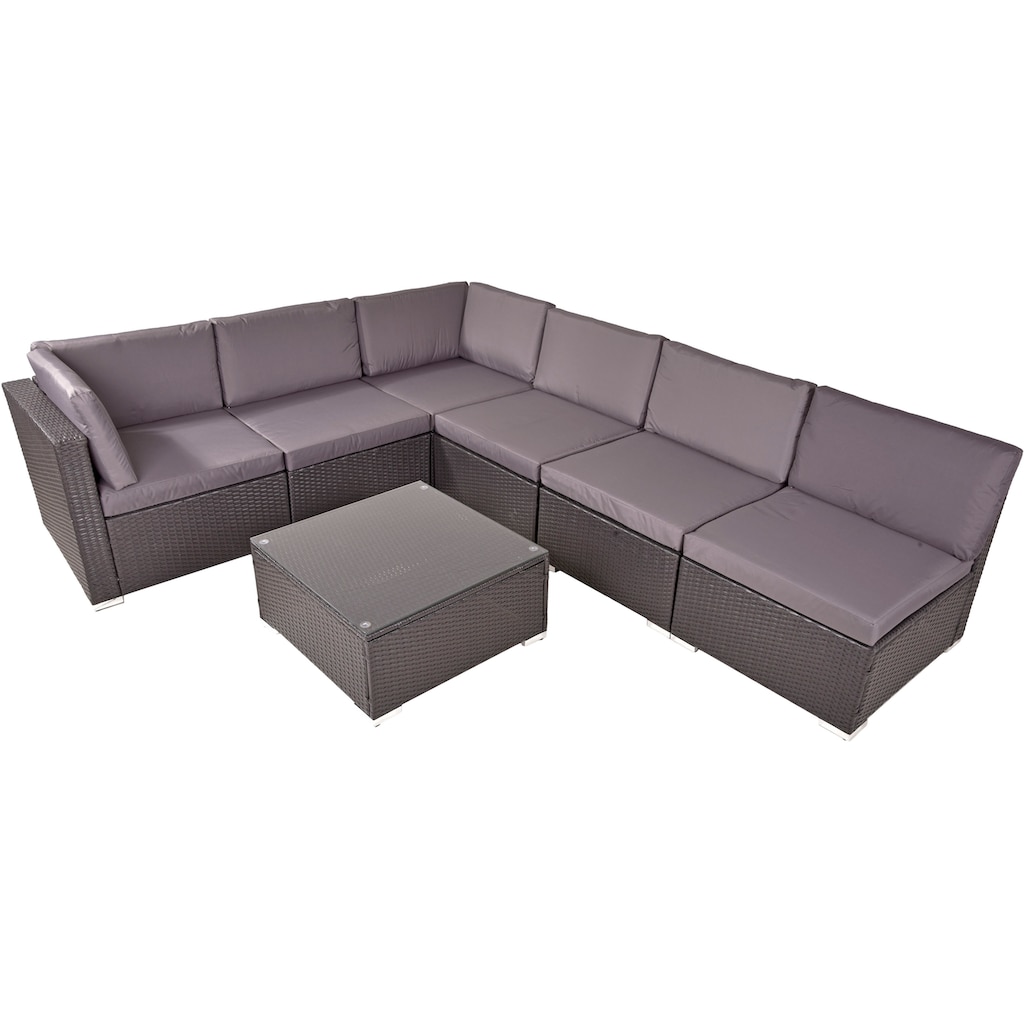 Garden Pleasure Gartenlounge-Set »SANSIBAR«, (7 tlg.)