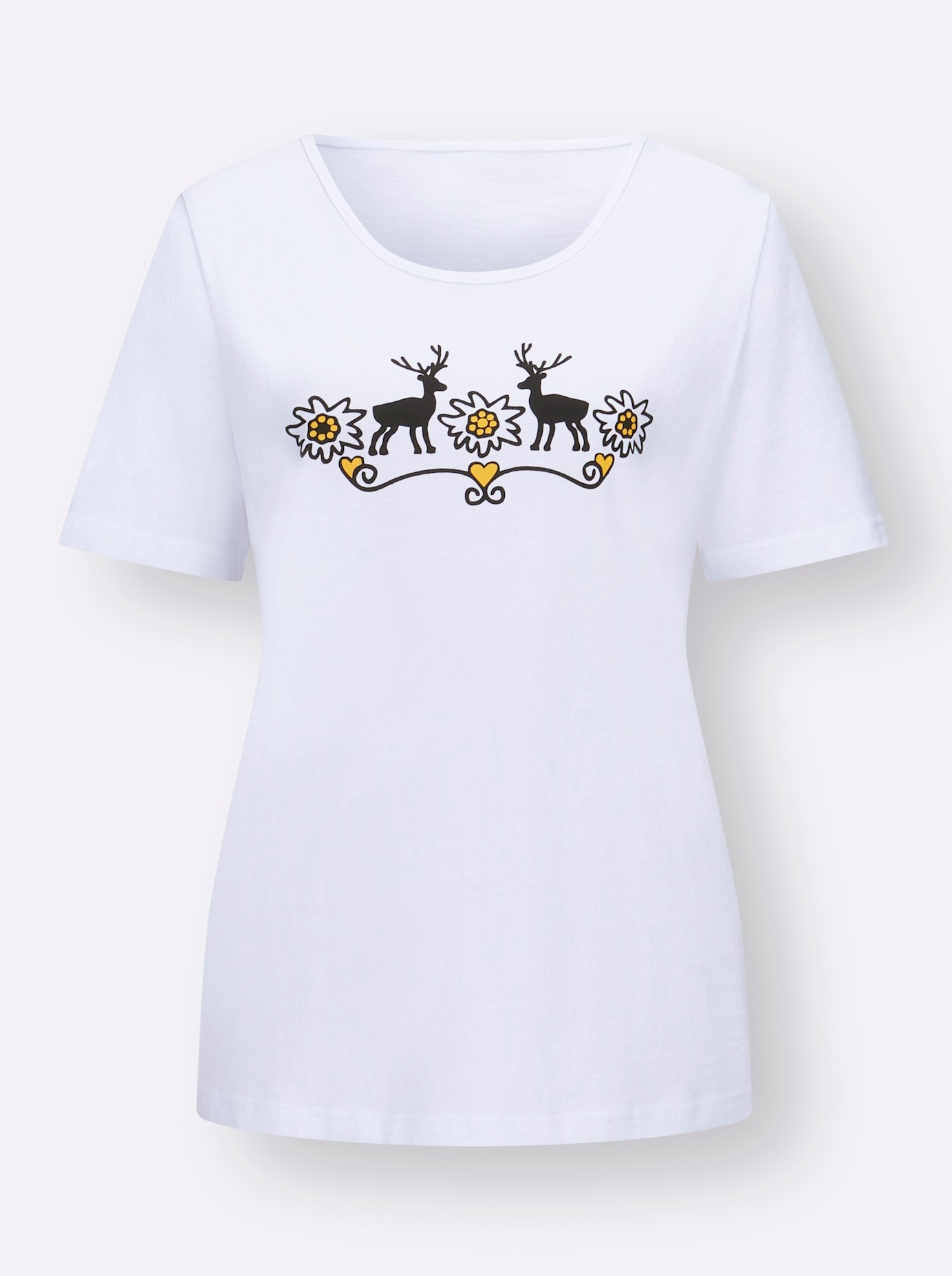 Classic Basics Trachtenshirt »Rundhals-Shirt«, (1 tlg.)
