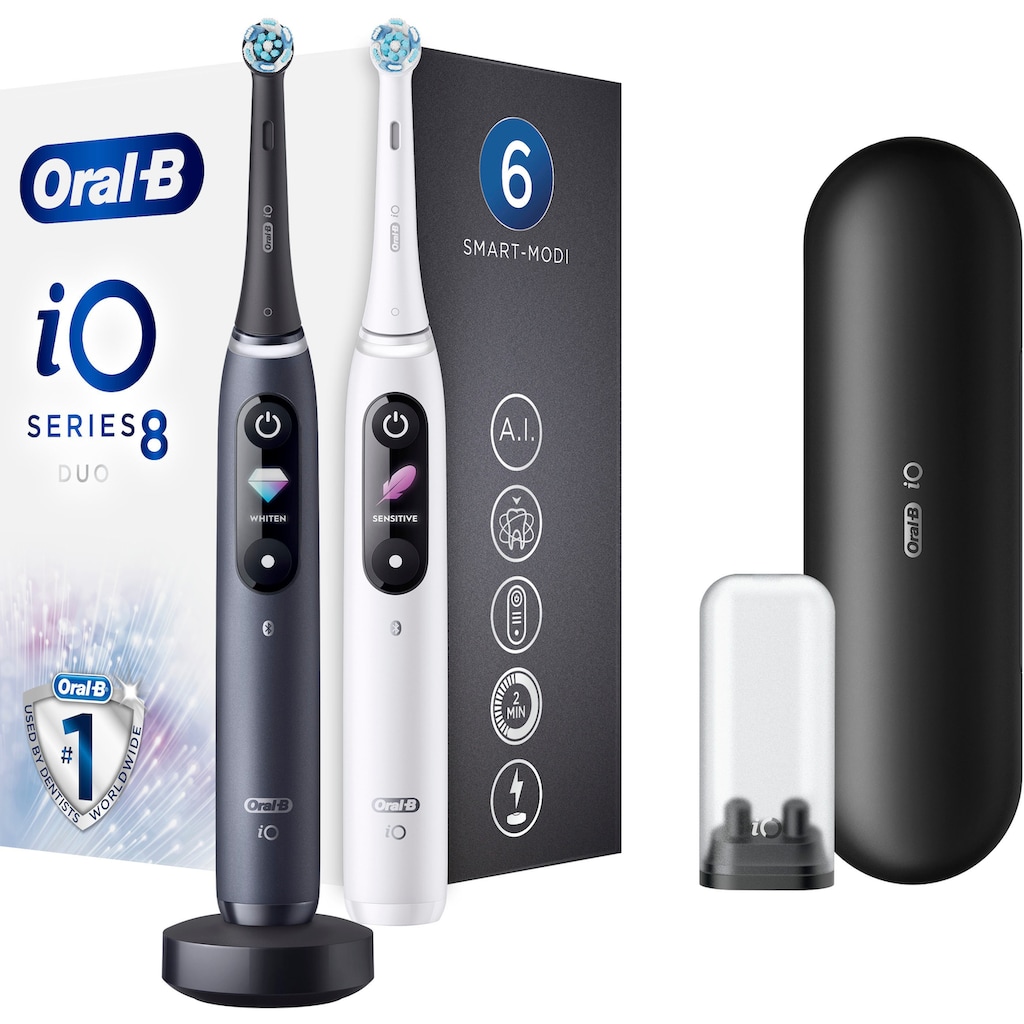 Oral-B Elektrische Zahnbürste »iO 8 Duopack«, 2 St. Aufsteckbürsten