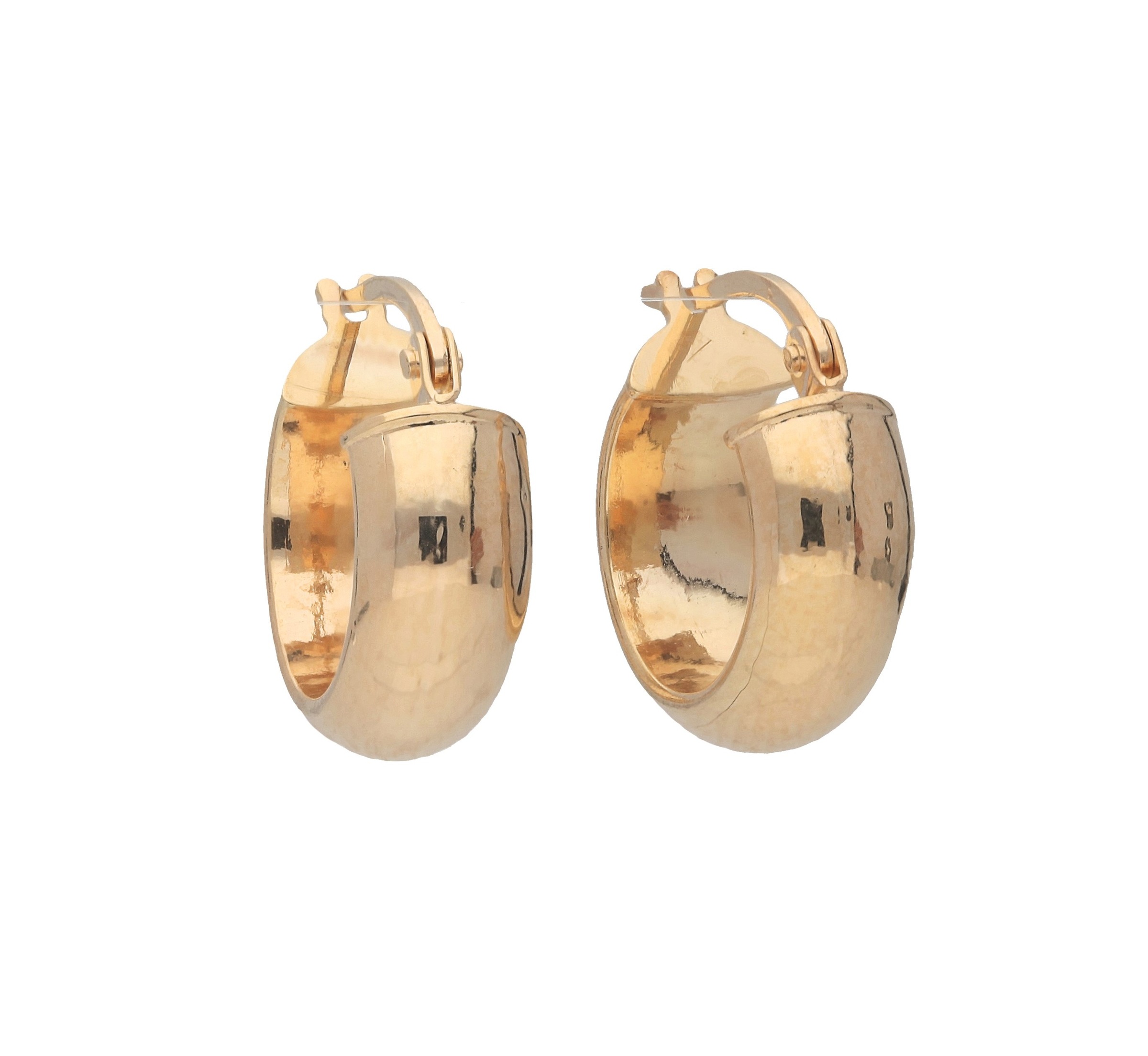 Paar Creolen VIVANCE "Klassik", gelb (gelbgold 375), Ohrringe, Damen, Gelbgold 375