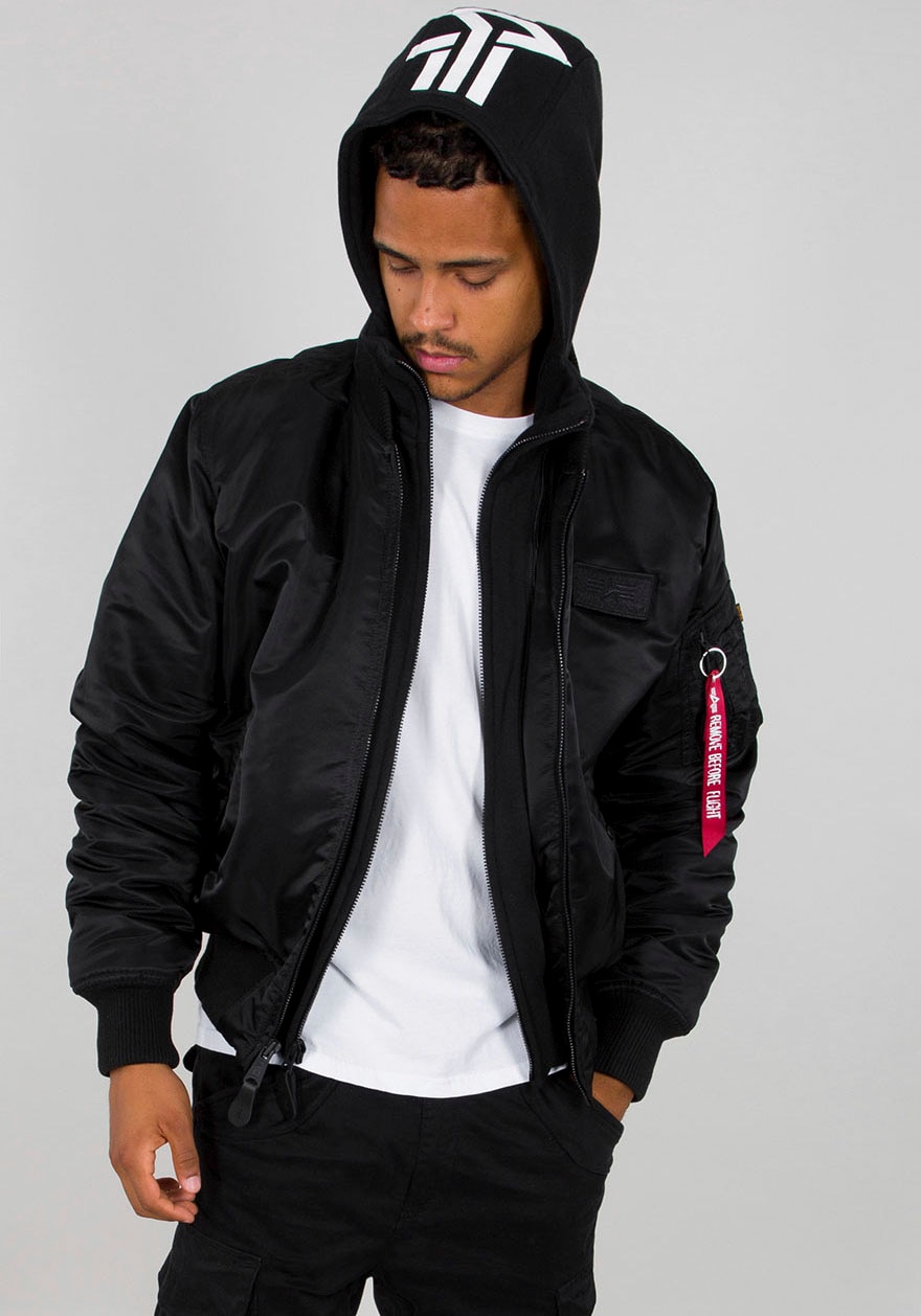 Alpha Industries Bomberjacke "MA-1 ZH Back Print", mit Kapuze