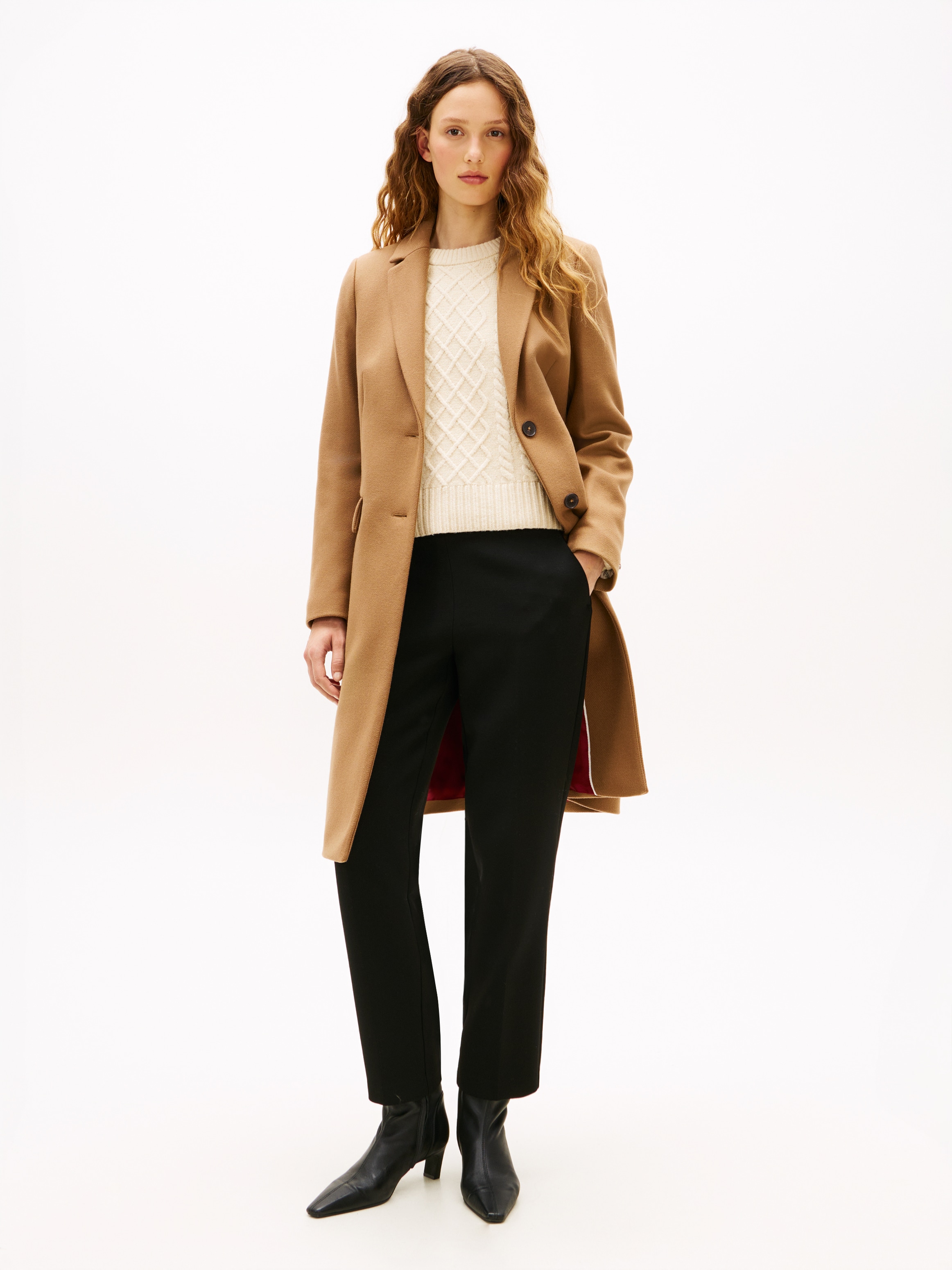 Tommy Hilfiger Langmantel »CLASSIC SB WOOL REG COAT« mit Wolle und Kaschmiranteil