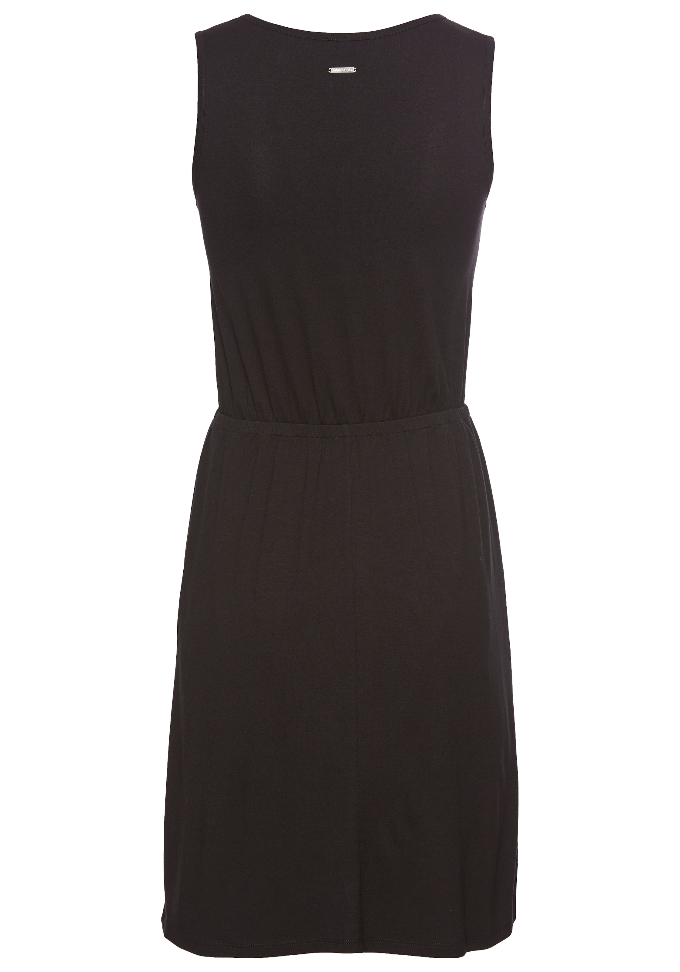 Laura Scott Sommerkleid, V-Ausschnitt mit glänzendem Reißverschluss - NEUE KOLLEKTION