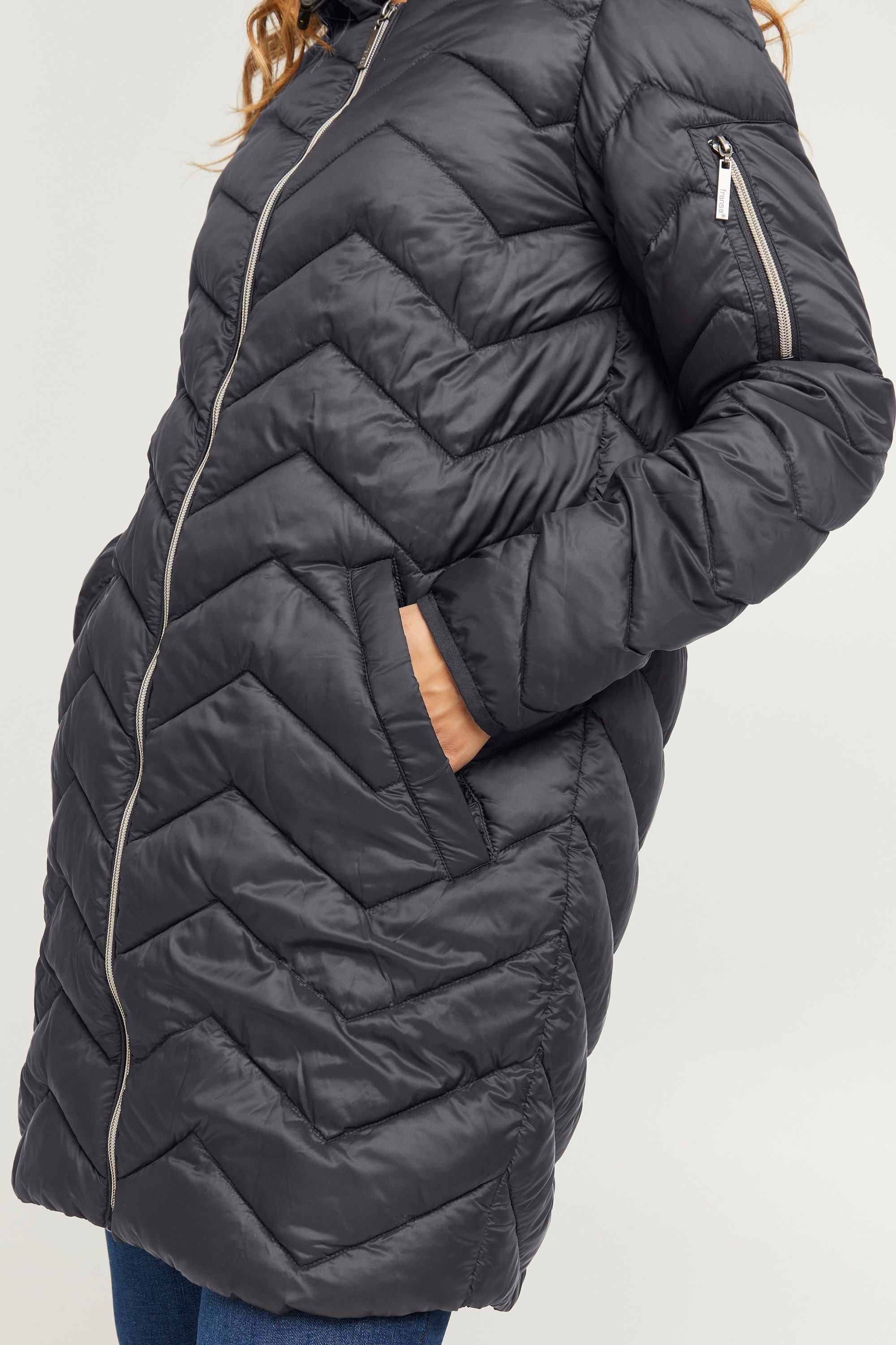 fransa Steppjacke »Steppmantel FRBapadding«, mit Kapuze