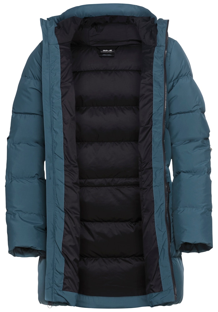 Jack Wolfskin Daunenjacke »FROZEN PALACE LONG JKT W RDS«, mit Kapuze