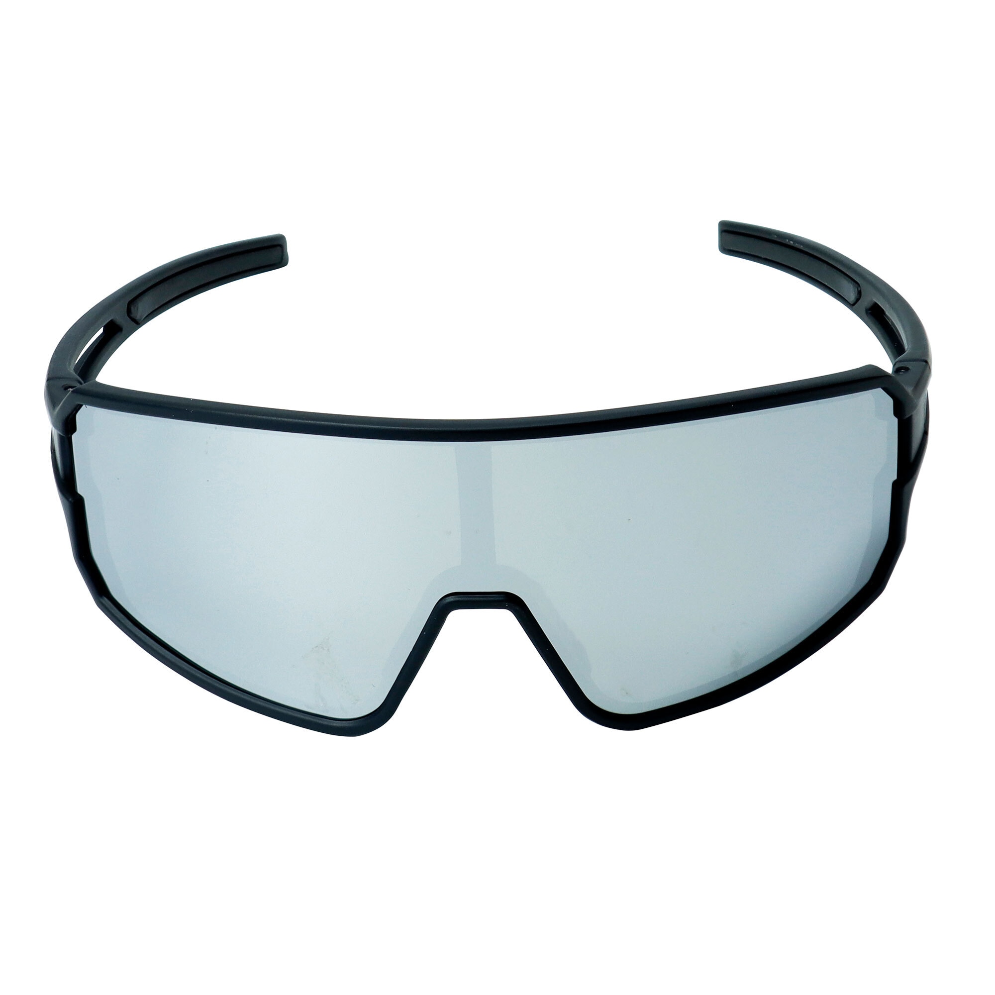 YEAZ Sportbrille »Sport-Sonnenbrille Black/Silver Mirror SUNWAVE«