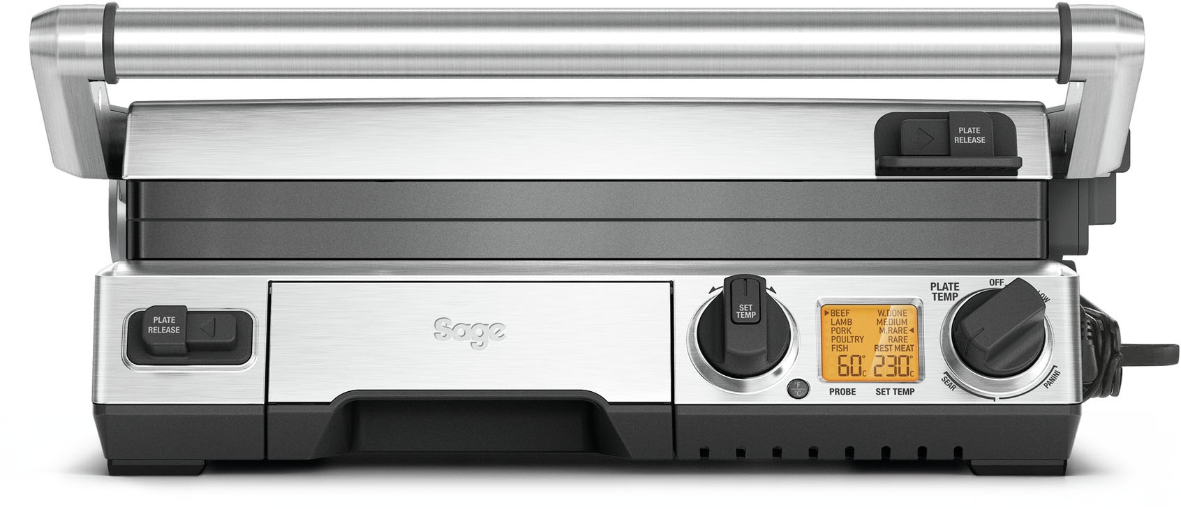 Sage Kontaktgrill "the Smart Grill Pro, BGR840BSS" 2400 W antihaftbeschicht günstig online kaufen