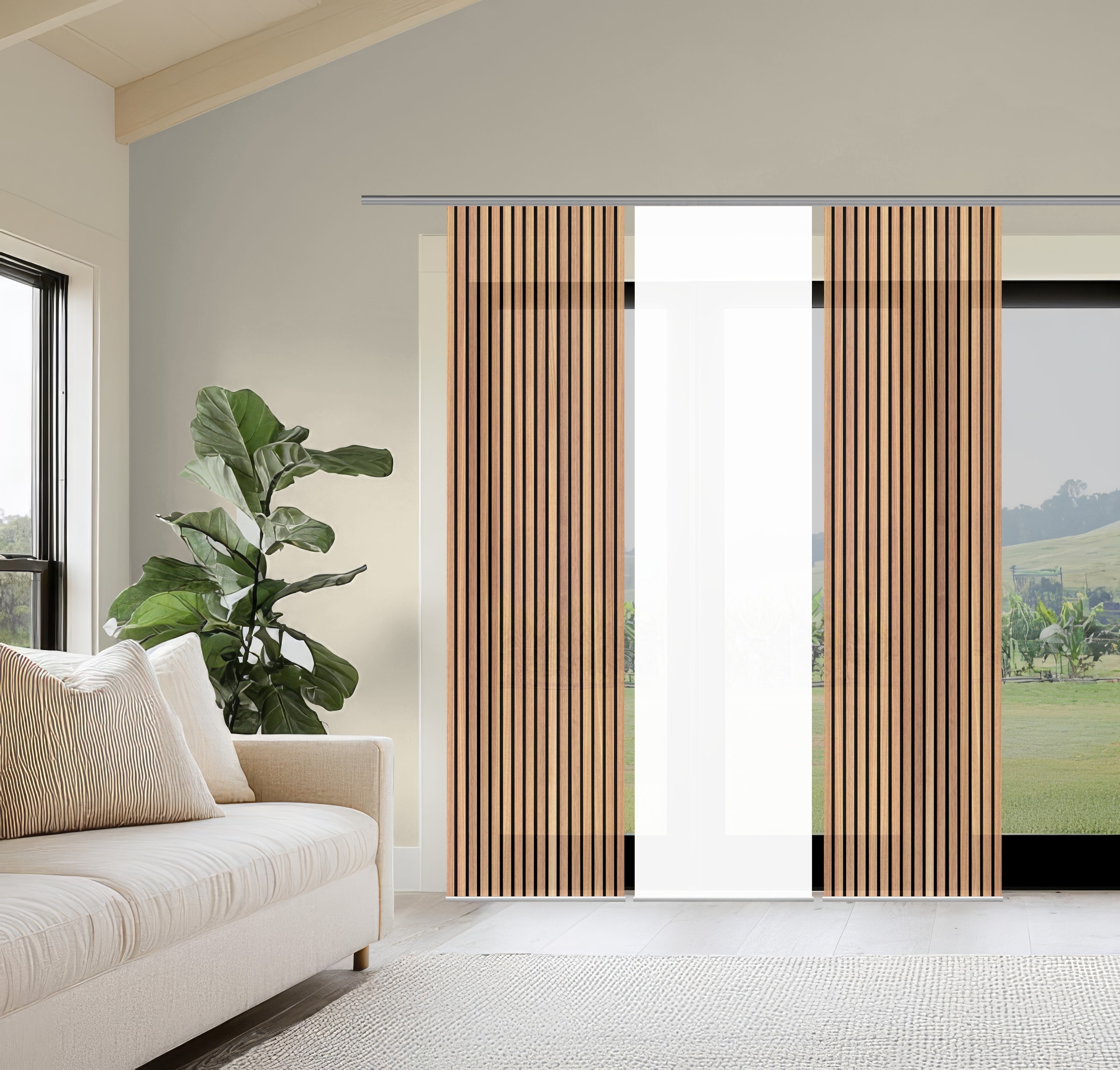 HOME WOHNIDEEN Schiebegardine "PANILO" Paneelwagen 3 Stk. tlg. Schiebewand günstig online kaufen