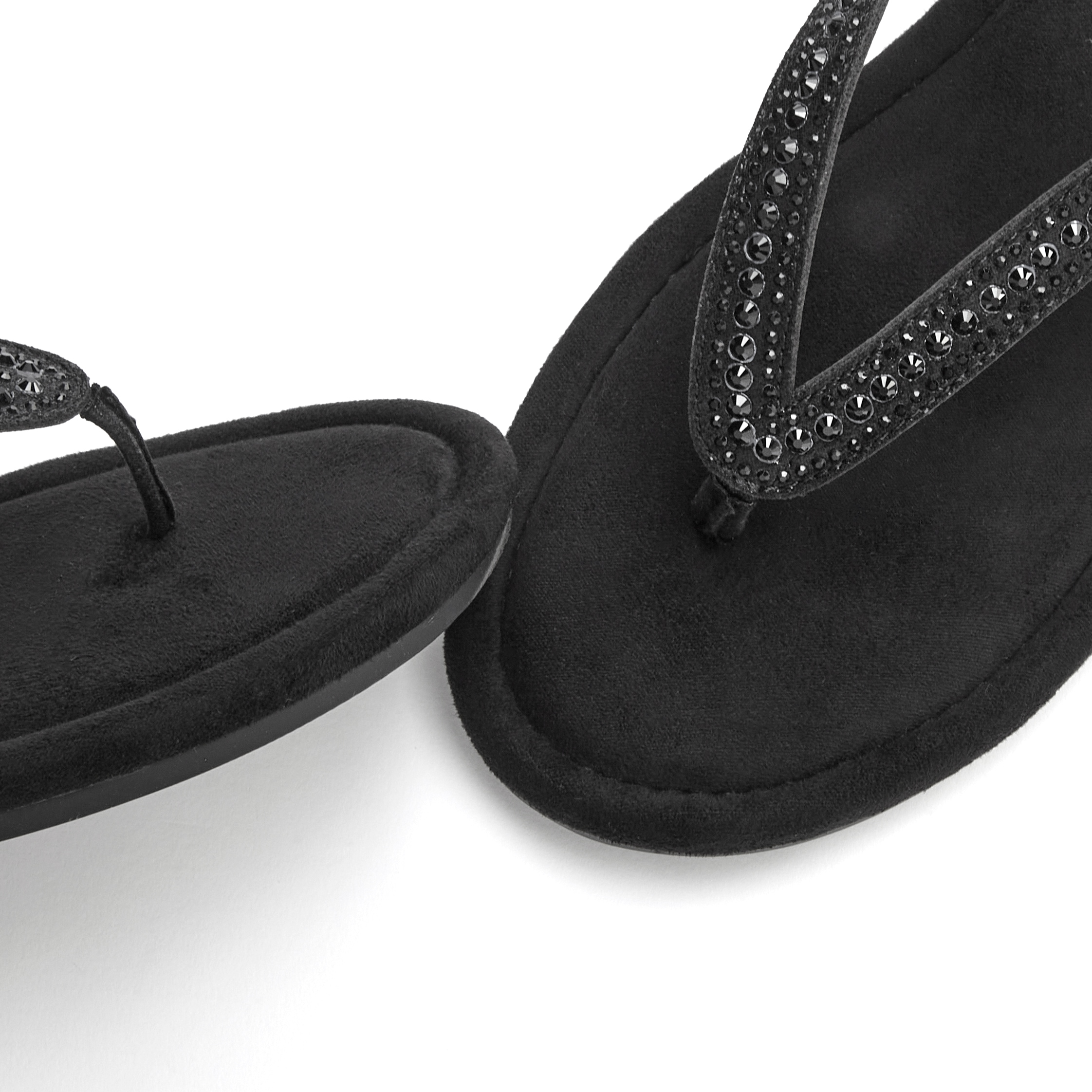 Vivance Pantolette »Mule, Sommerschuh, offener Schuh, Zehentrenner, Sandale,«, mit Schmucksteinchen VEGAN