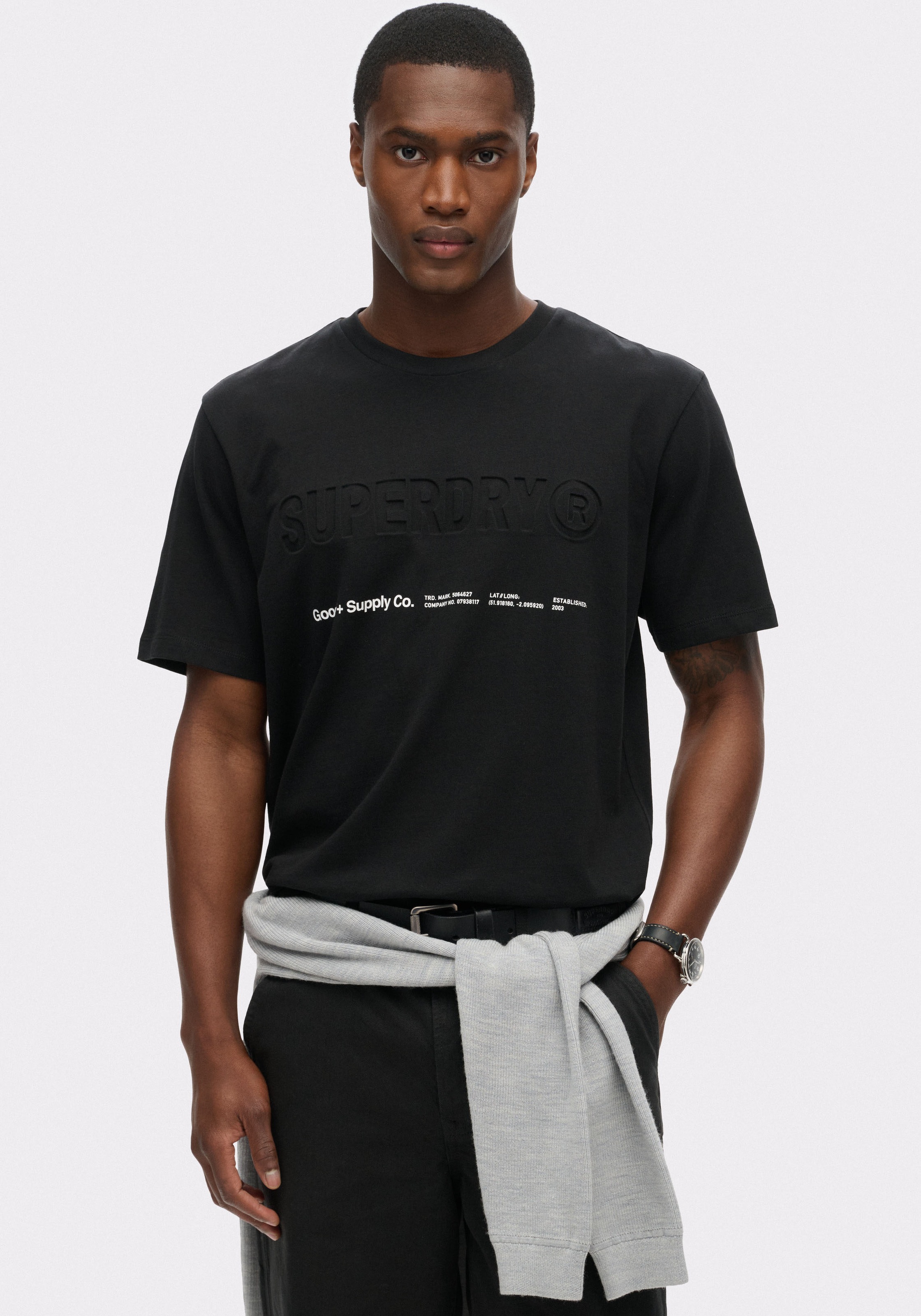 Superdry Rundhalsshirt "UTILITY SPORT LOGO LOOSE TEE"