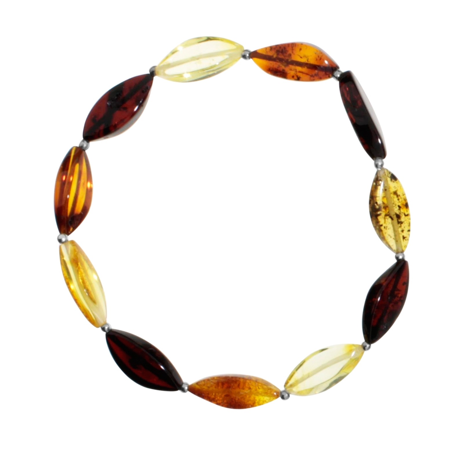 OSTSEE-SCHMUCK Damen Armband "Ostsee-Schmuck Armband Tasja Armband Tasja", 19cm, Bernstein, braun, Bernstein, Armbänder