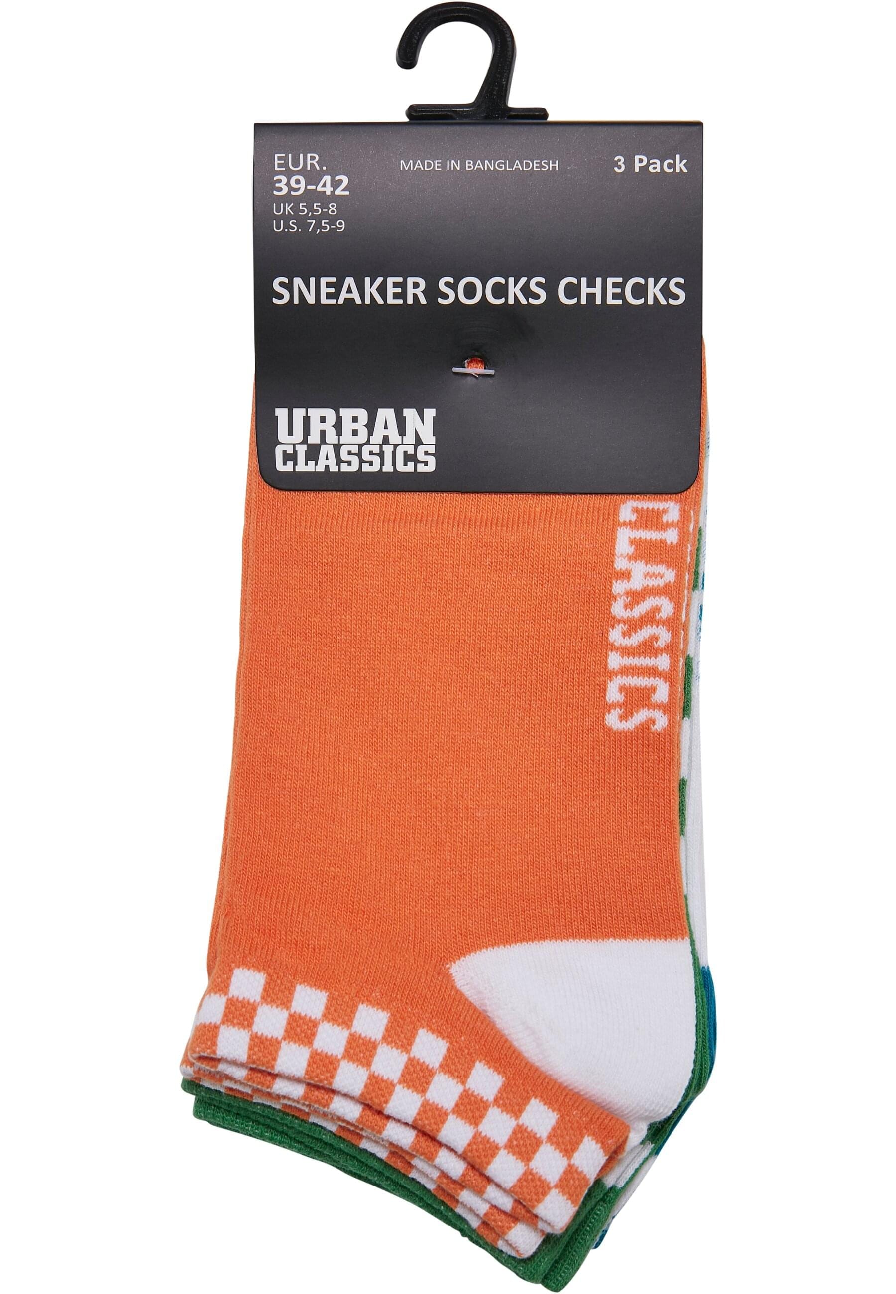 URBAN CLASSICS Strümpfe "Urban Classics Unisex Sneaker Socks Checks 3-Pack" günstig online kaufen