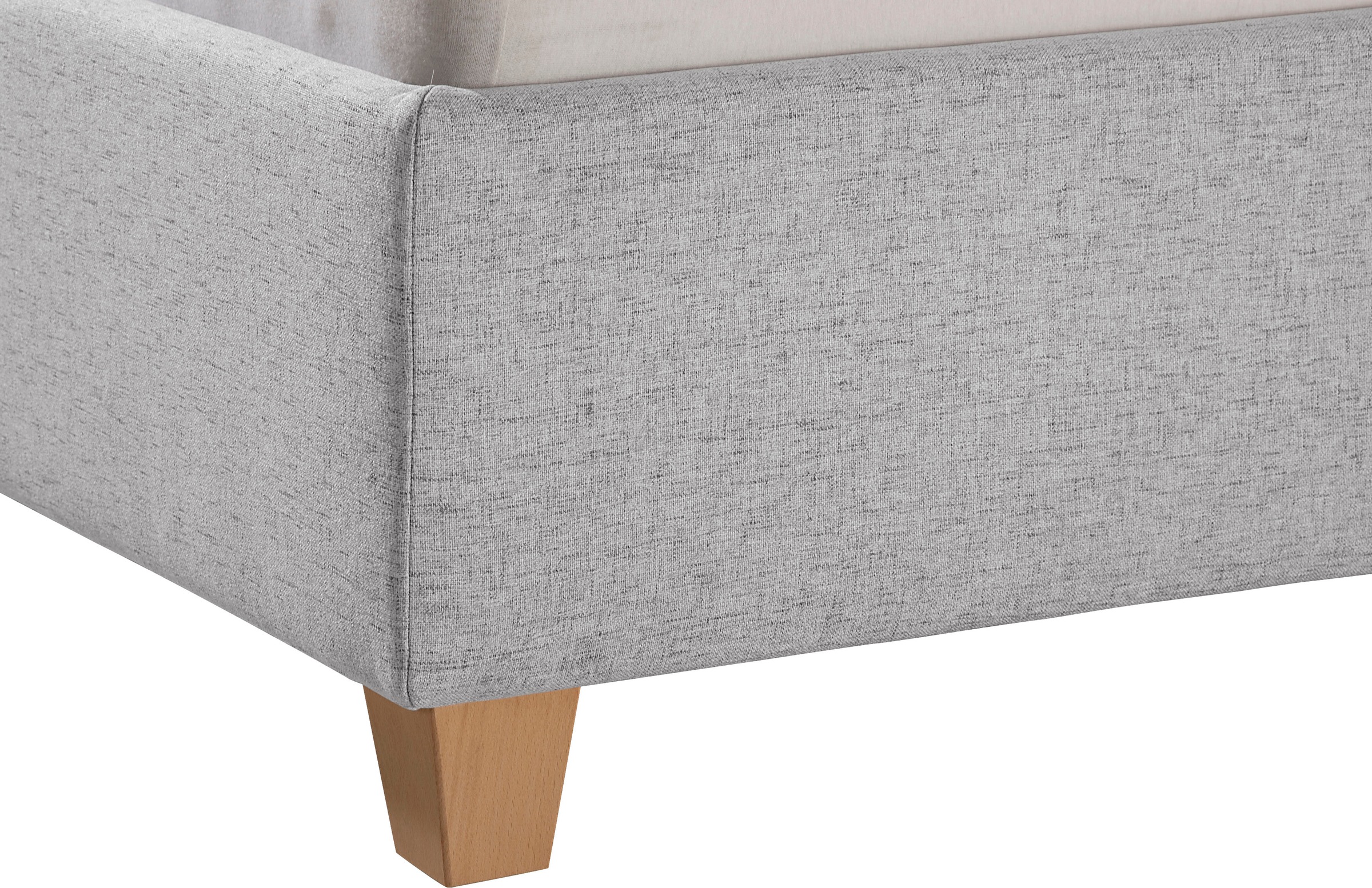 Polsterbett MAINTAL, grau, B:138cm L:213cm, Betten, Polsterbett ohne Bettkasten Polsterbett, inklusive Bettkasten 6