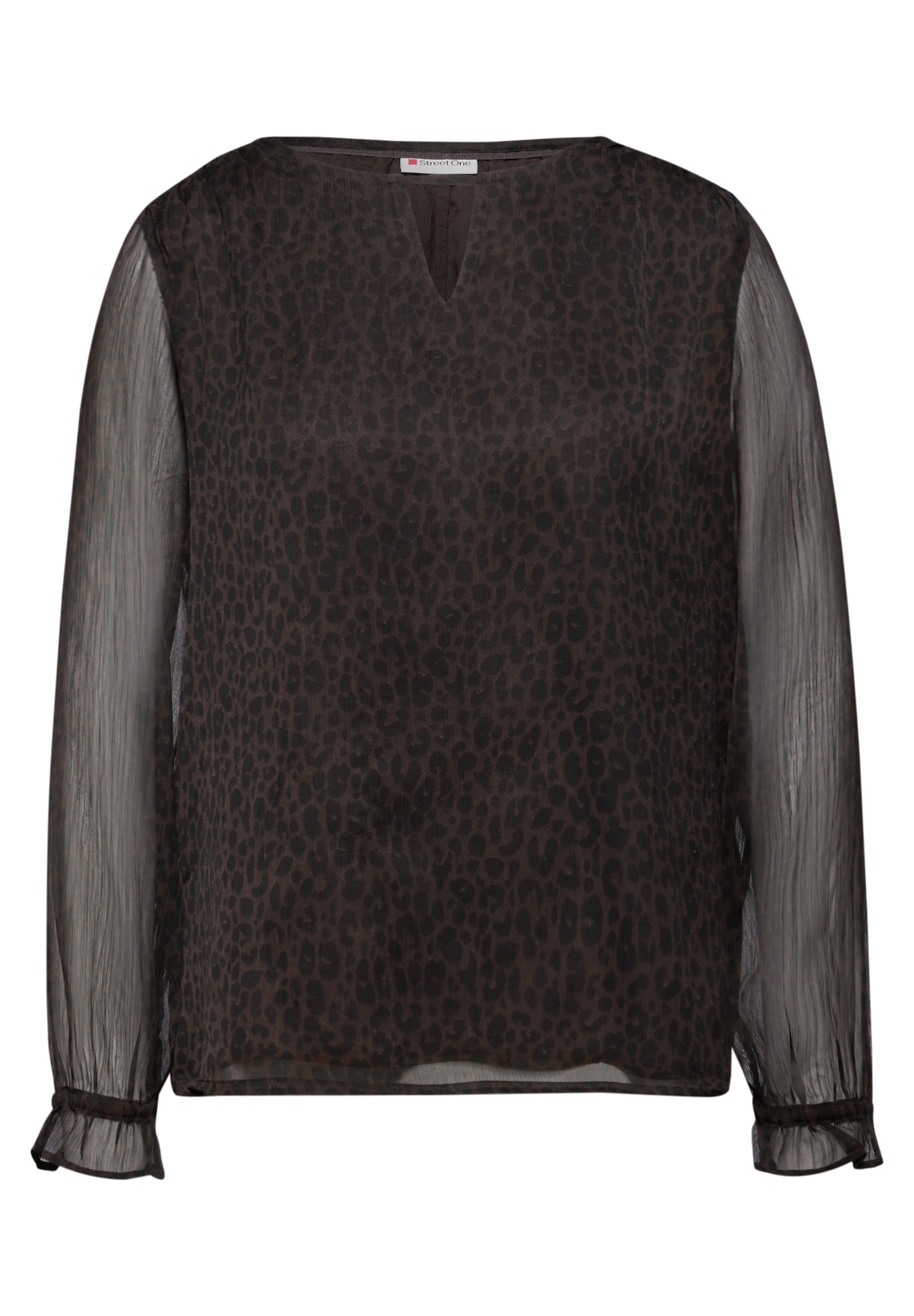 STREET ONE Langarmbluse mit Leomuster