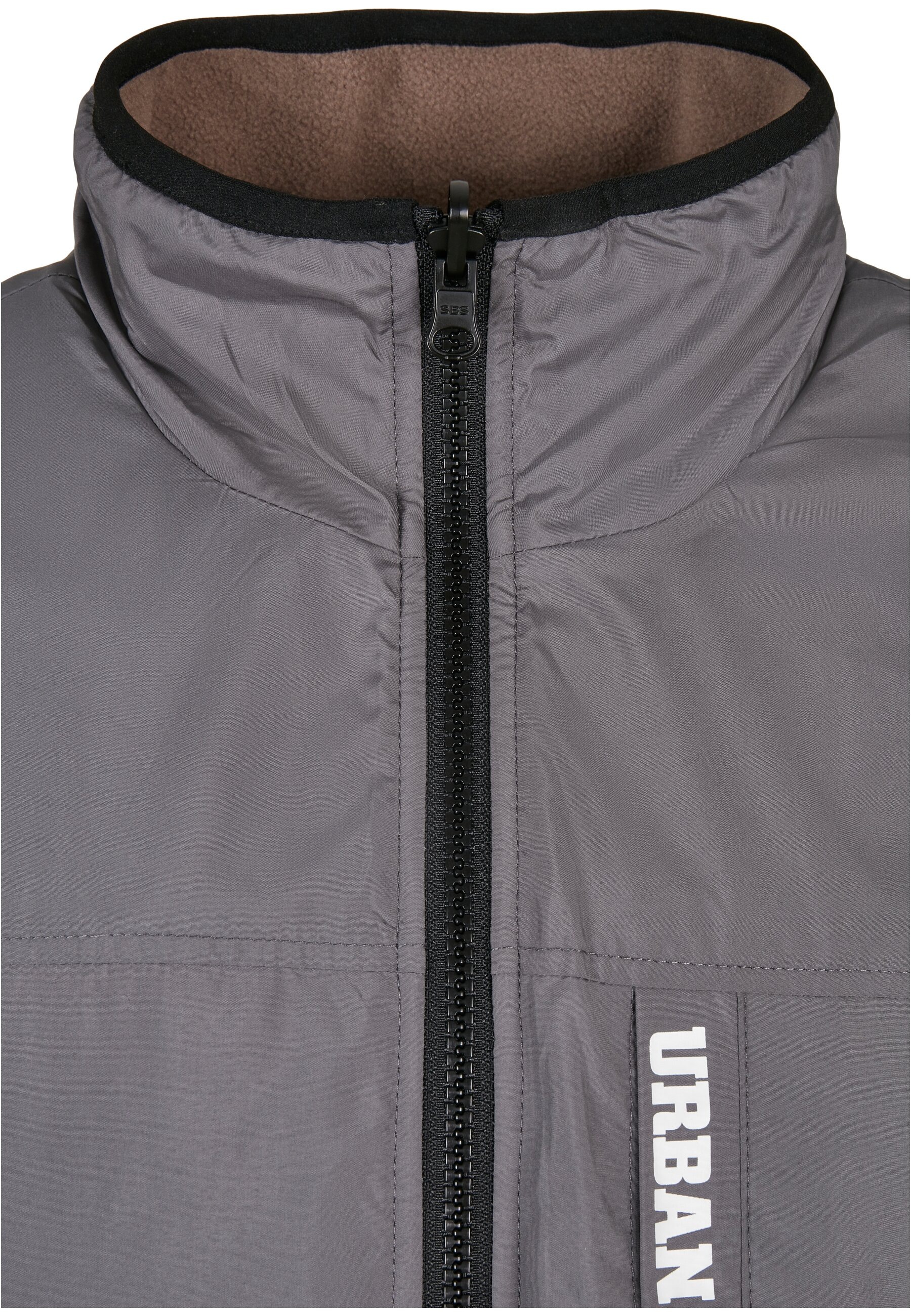 URBAN CLASSICS Allwetterjacke »Urban Classics Herren Reversible Polar Fleece Jacket« 1 Stk. tlg. ohne Kapuze