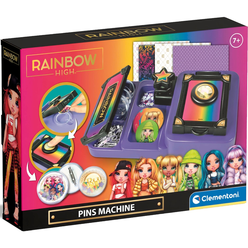 Clementoni® Kreativset »Rainbow High, Button-Maker«