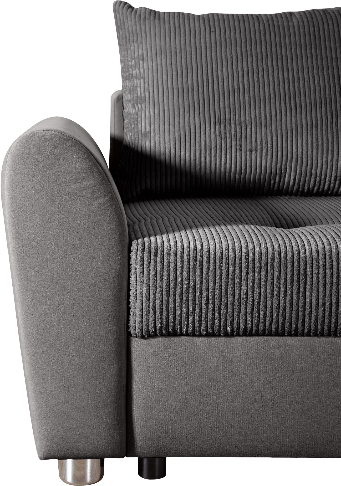 COLLECTION AB Ecksofa »JANA«, Ecksofa,Bettfunktion,Bettkasten,Bonnelfederkern,Rückenkissen