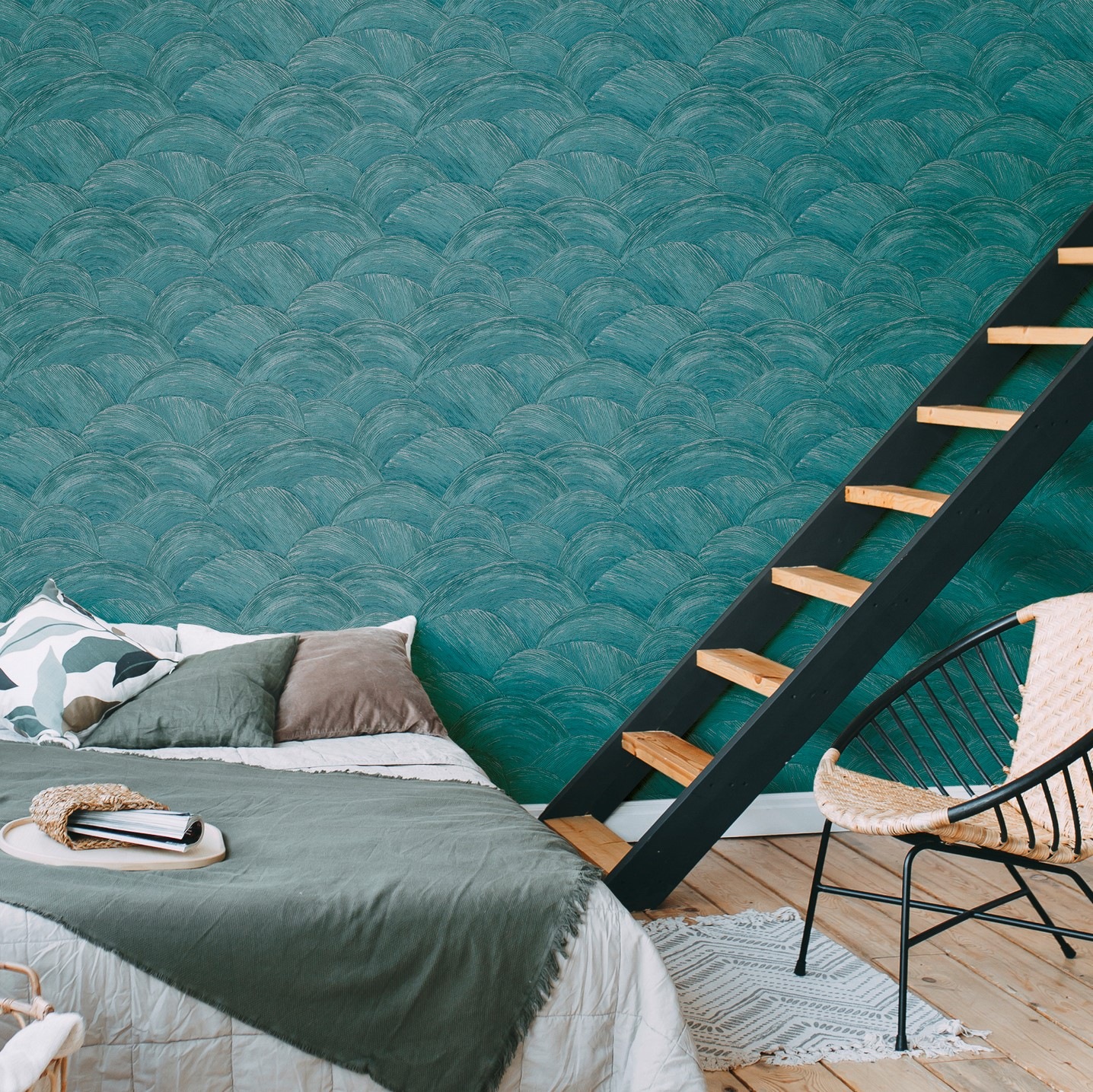 living walls Vliestapete »Metropolitan Stories. Travel Styles. Tapete Abstrakt«, matt-gemustert-neutral, Kunst Tapete Kreise Strukturiert Designtapete Tapeten Wohnzimmer Flur