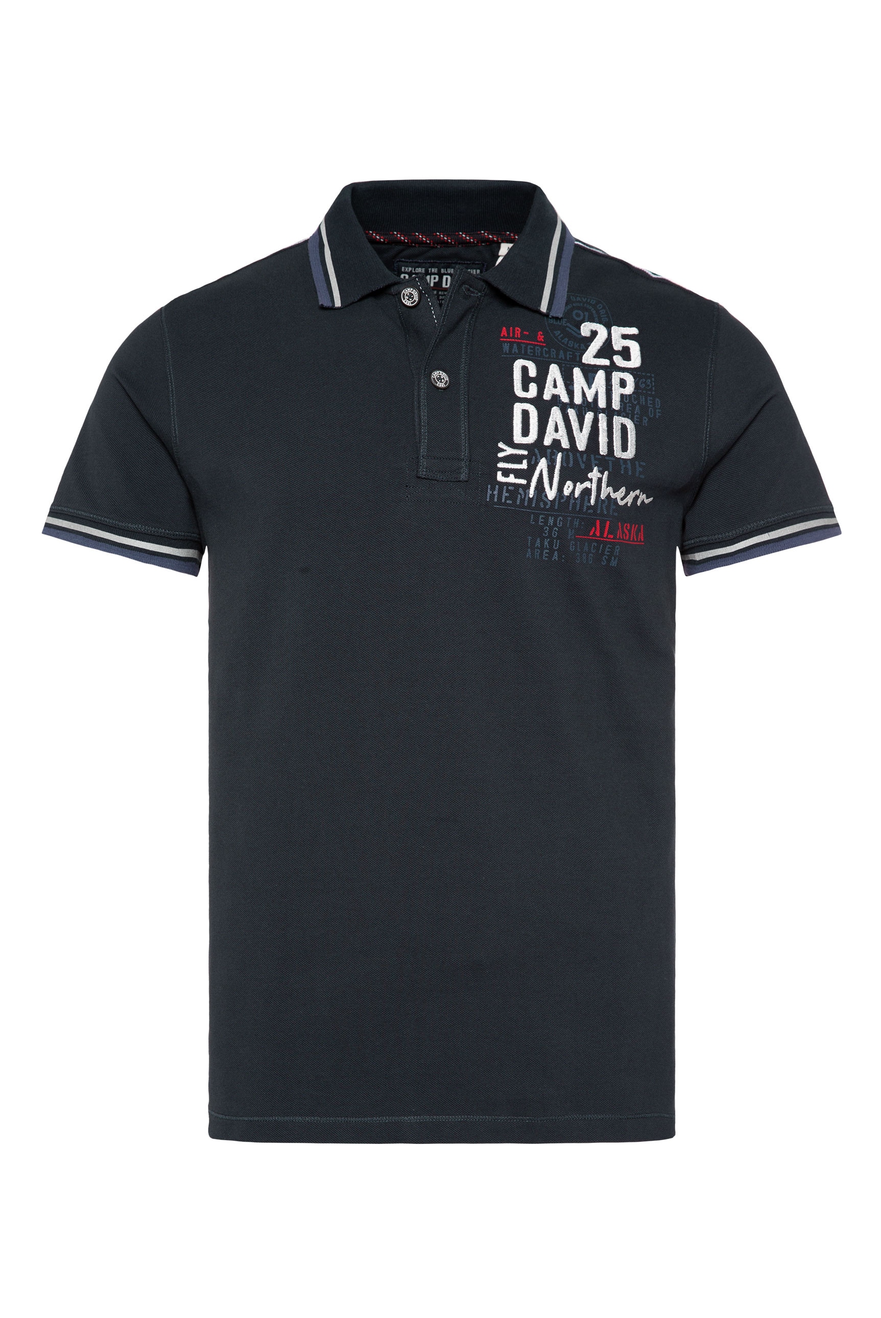 CAMP DAVID Poloshirt, mit Label-Applikationen ▷ bestellen | BAUR