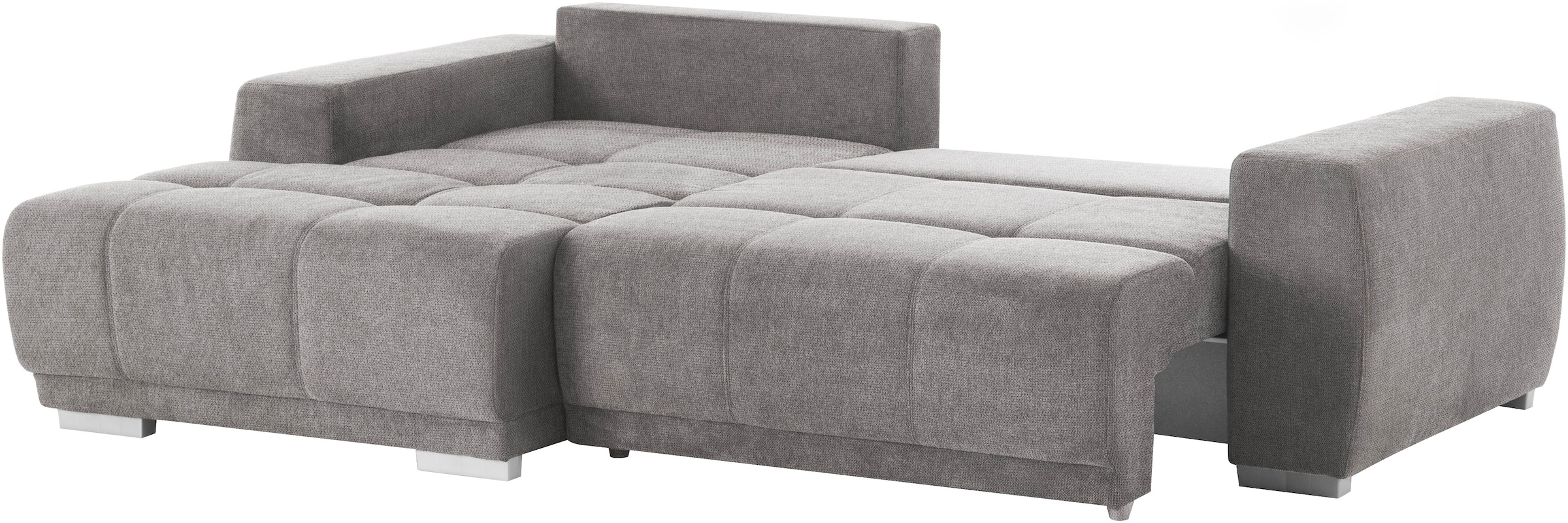 INOSIGN Ecksofa »Bolero L-Form«, wahlweise mit Bettfunktion & Bettkasten