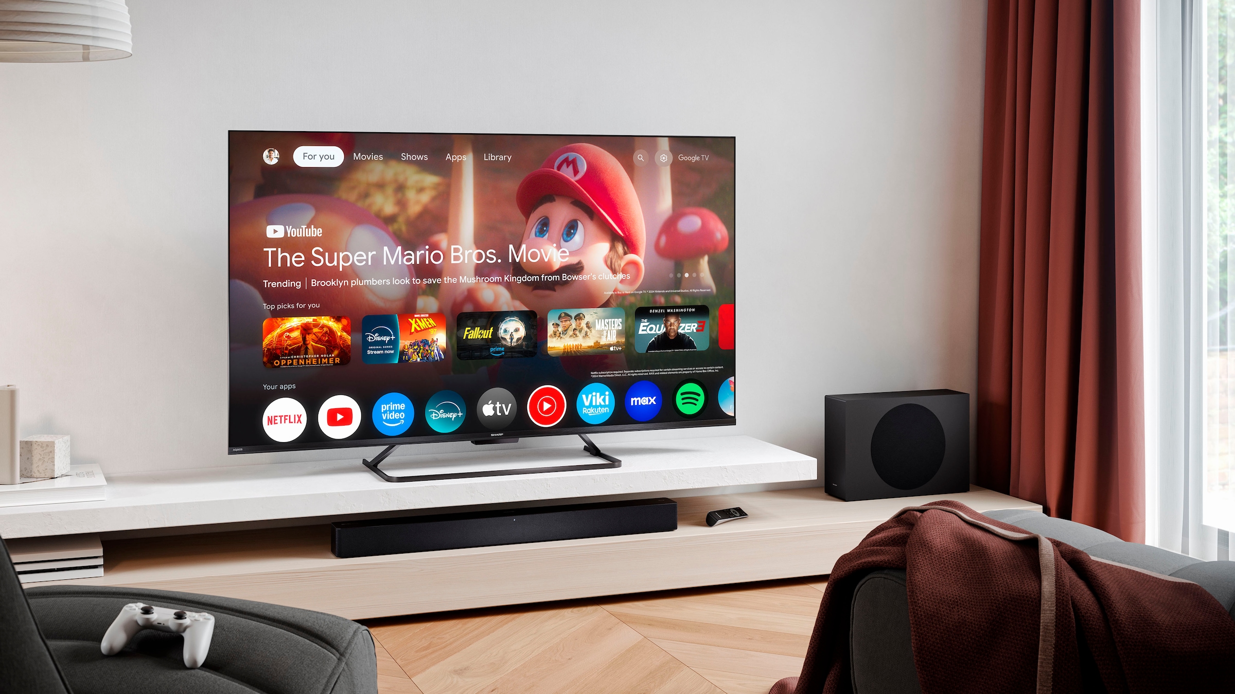 Sharp QLED-Fernseher »4T-C55HRx« 139 cm/55 ″ Smart-TV