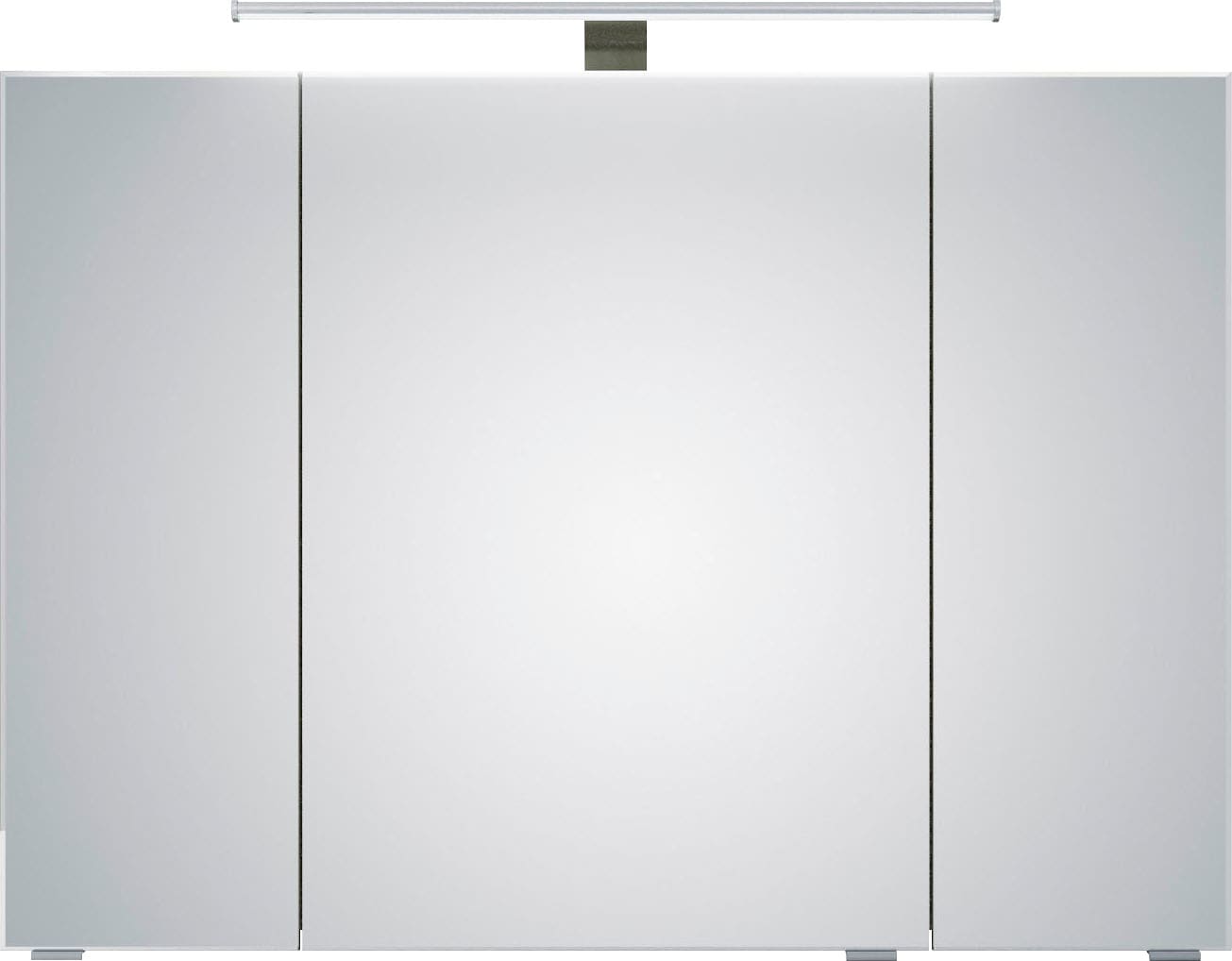Saphir Badmöbel-Set »6005 Sprint 3-teilig, Keramik-Waschtisch mit LED-Spiegelschrank«, (4 St.), Unterschrank, inkl. Türdämpfer, 4 Türen, 3 Schubladen, Bad-Set
