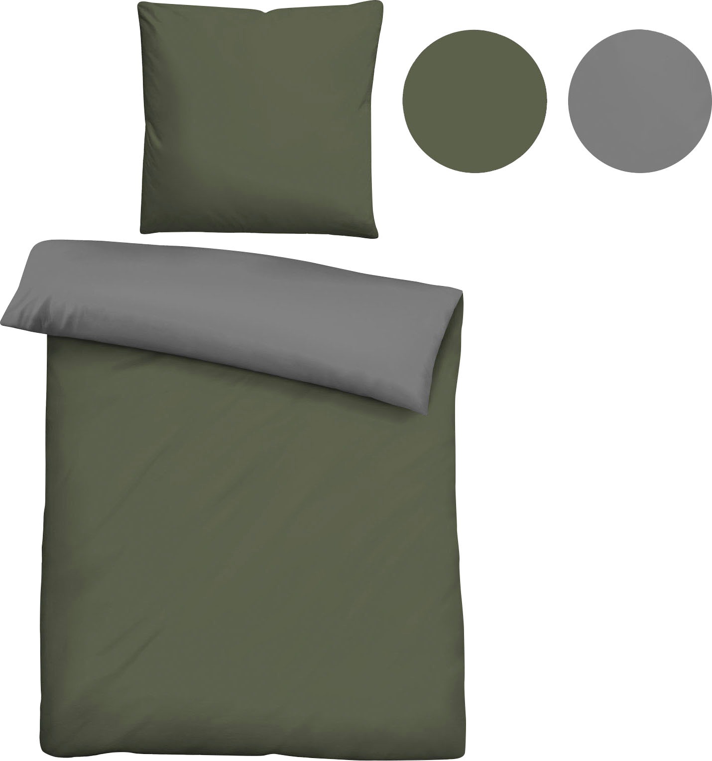 Biberna Wendebettwäsche "Alma in Gr. 135x200, 155x220 oder 200x200 cm" 2 St günstig online kaufen