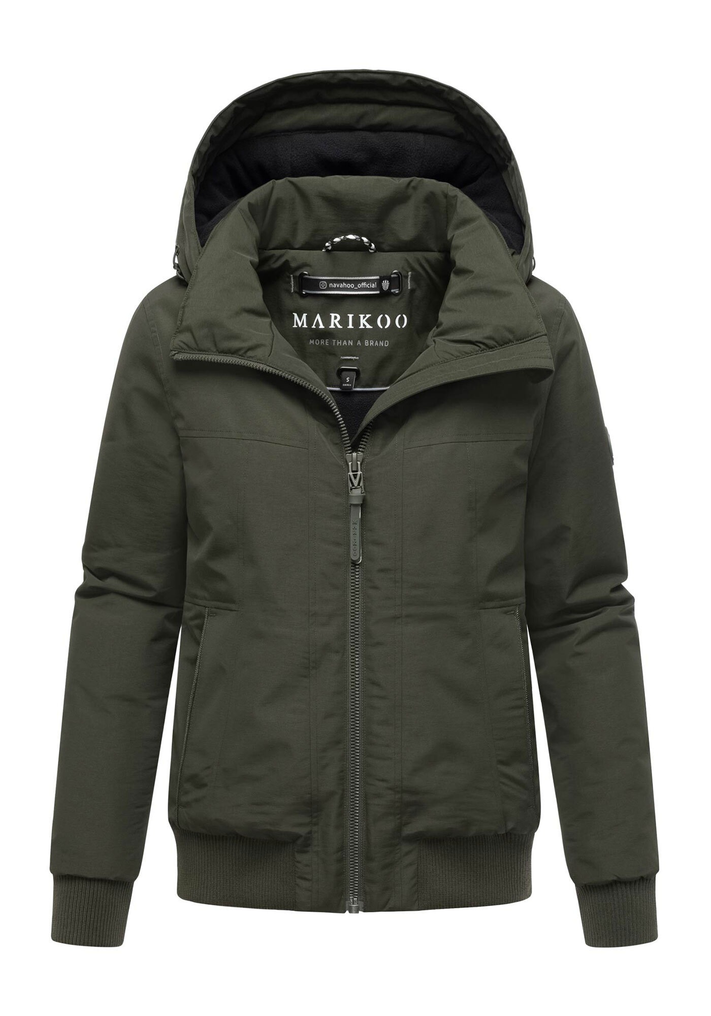 Marikoo Winterjacke "Mooni 16" Gefütterte Übergangsjacke mit Kapuze und Kordelzug