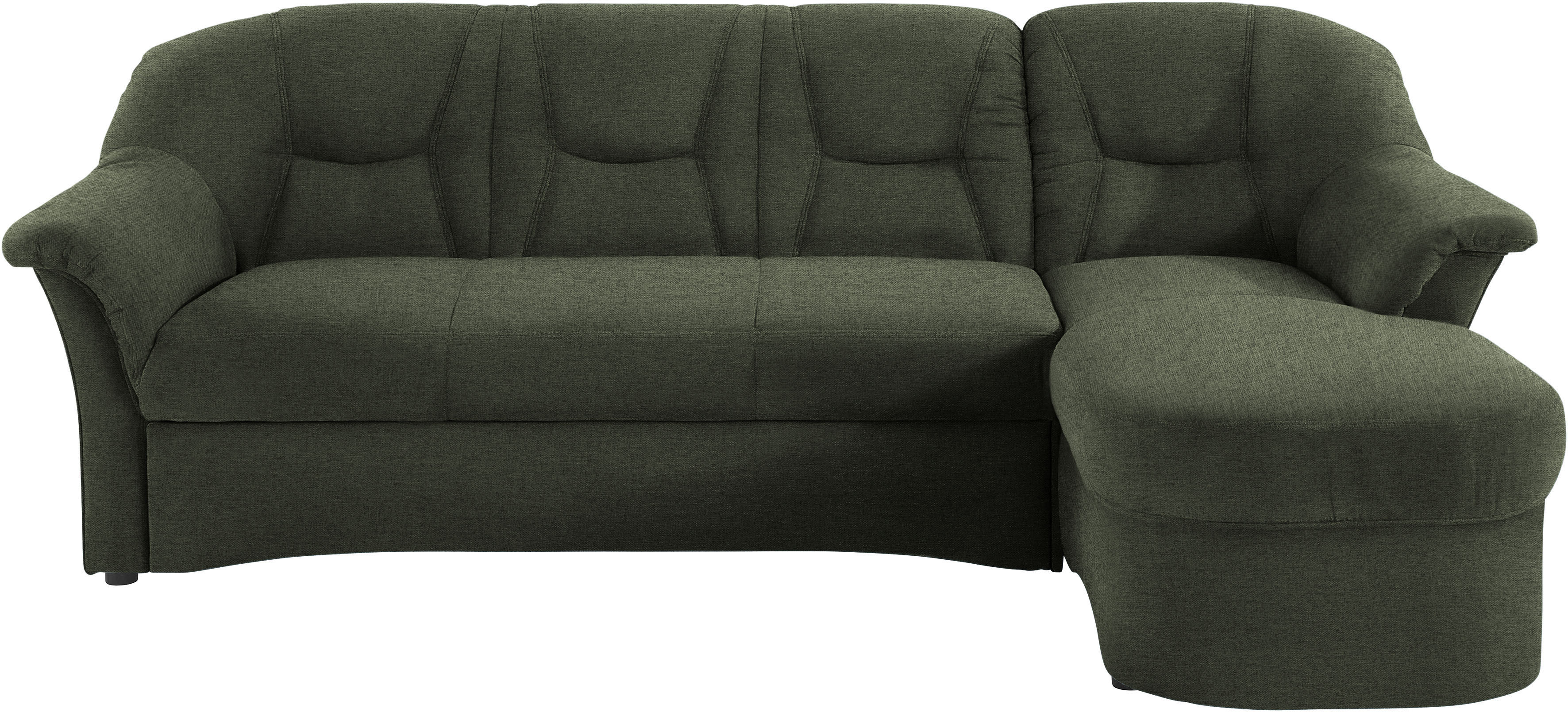 DOMO collection Ecksofa "SARAFINA 232x146 cm, auch mit Federkern für noch mehr Sitzkomfort" whlw. mit Bettfunktion, L-Form