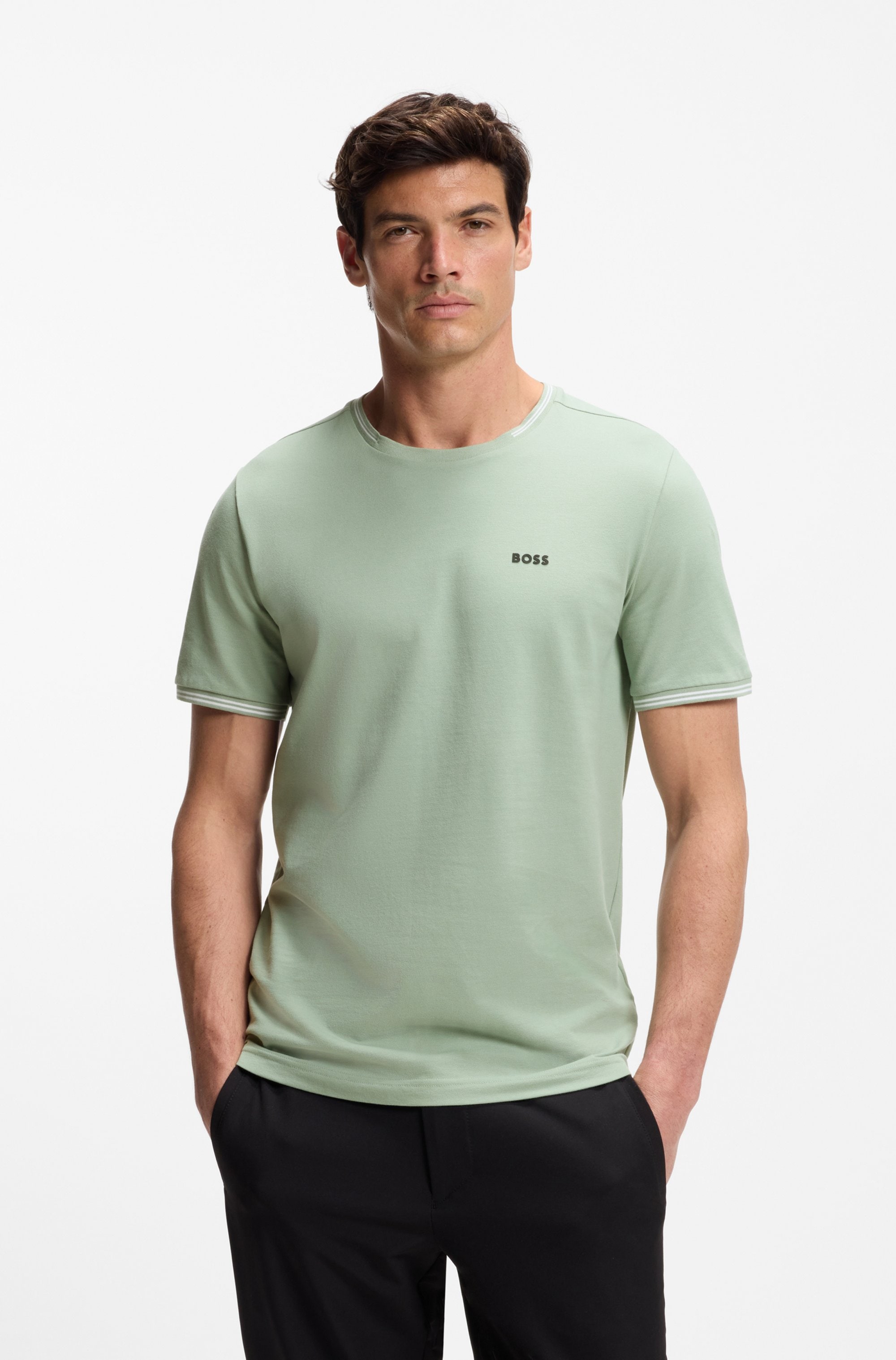BOSS GREEN T-Shirt "Taul" aus softem Stretch-Baumwoll-Piqué, Regular Fit günstig online kaufen