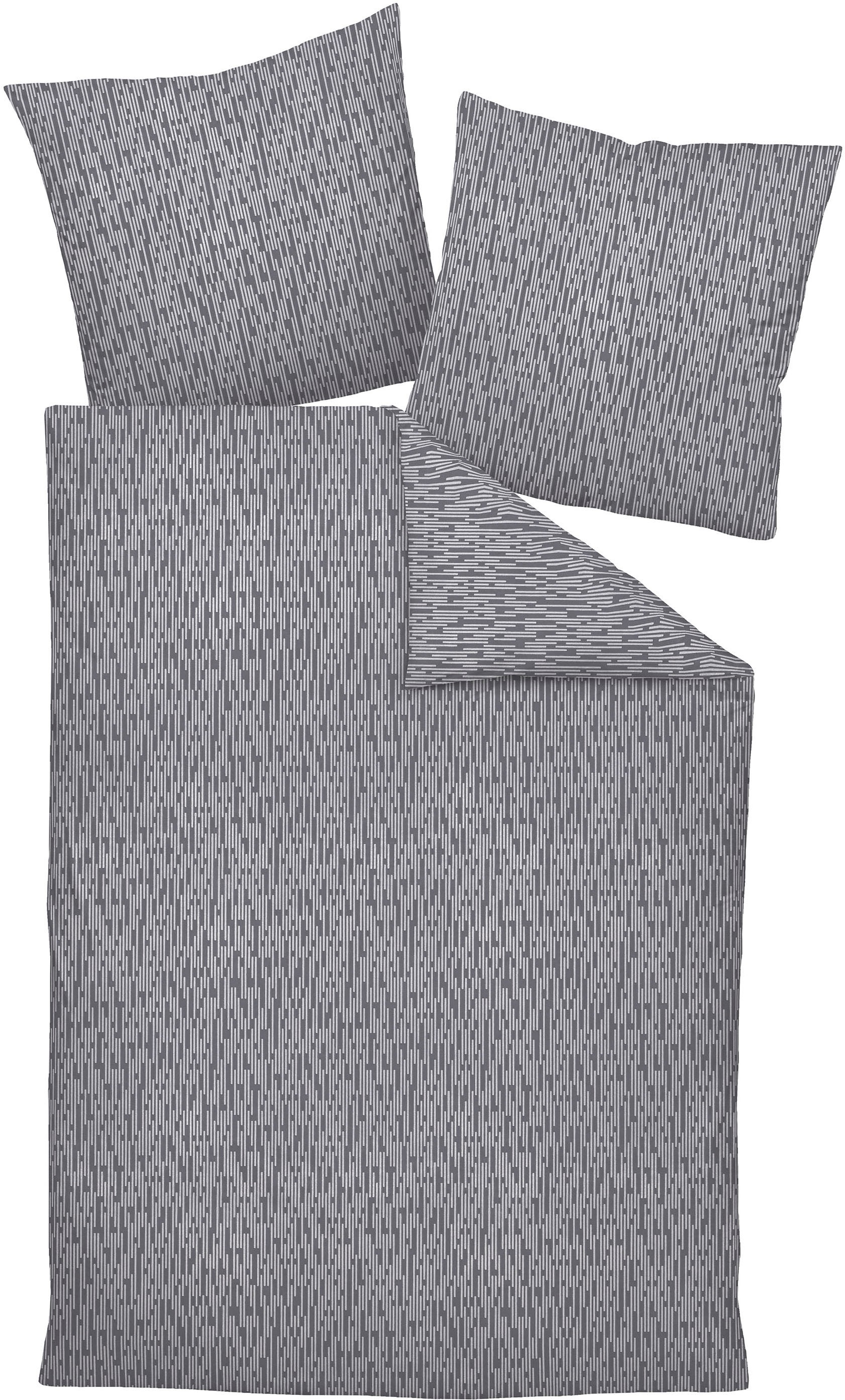 Janine Bettwäsche »Mako-Satin45097 08«, mit Reissverschluss