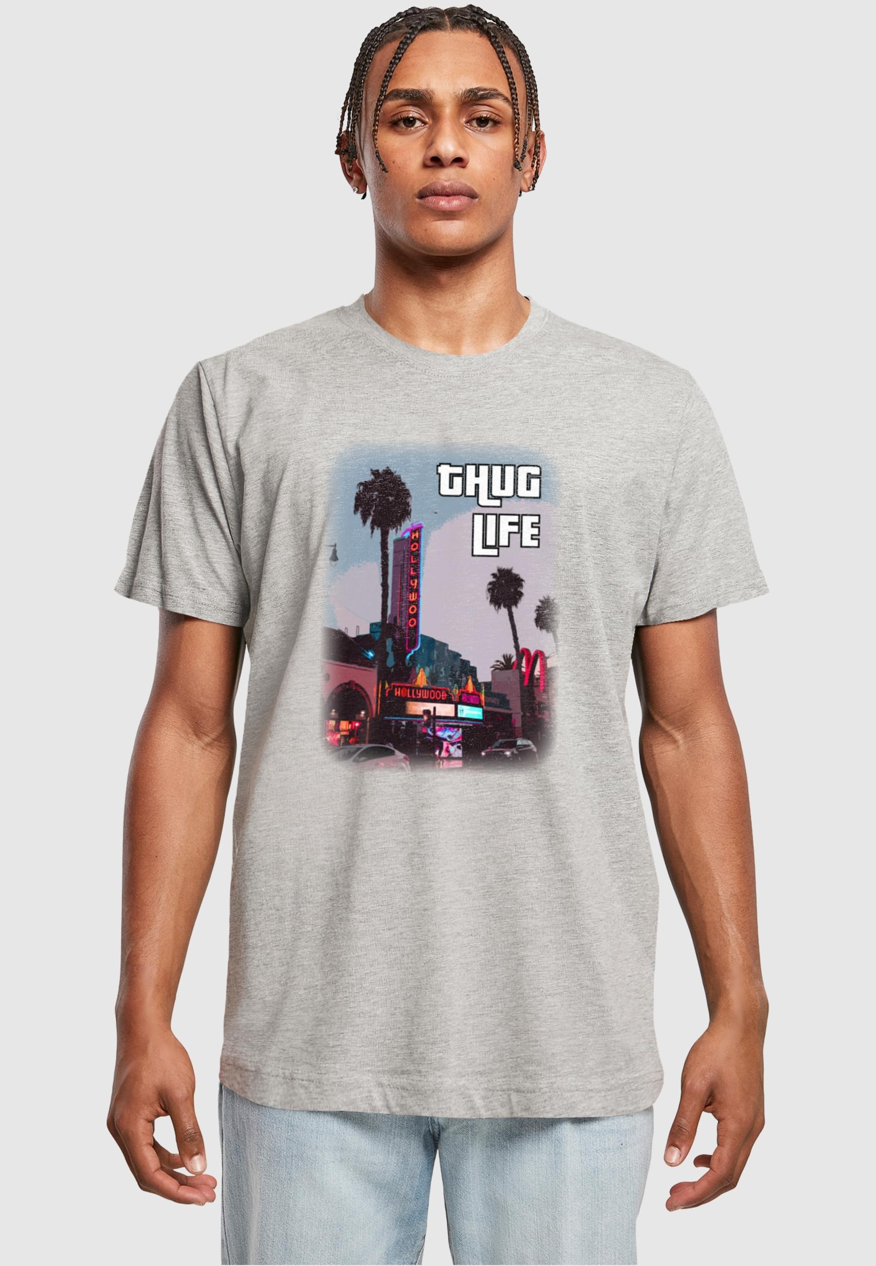 Merchcode T-Shirt »Merchcode Herren Grand Thug Life T-Shirt Round Neck«, (1 tlg.)