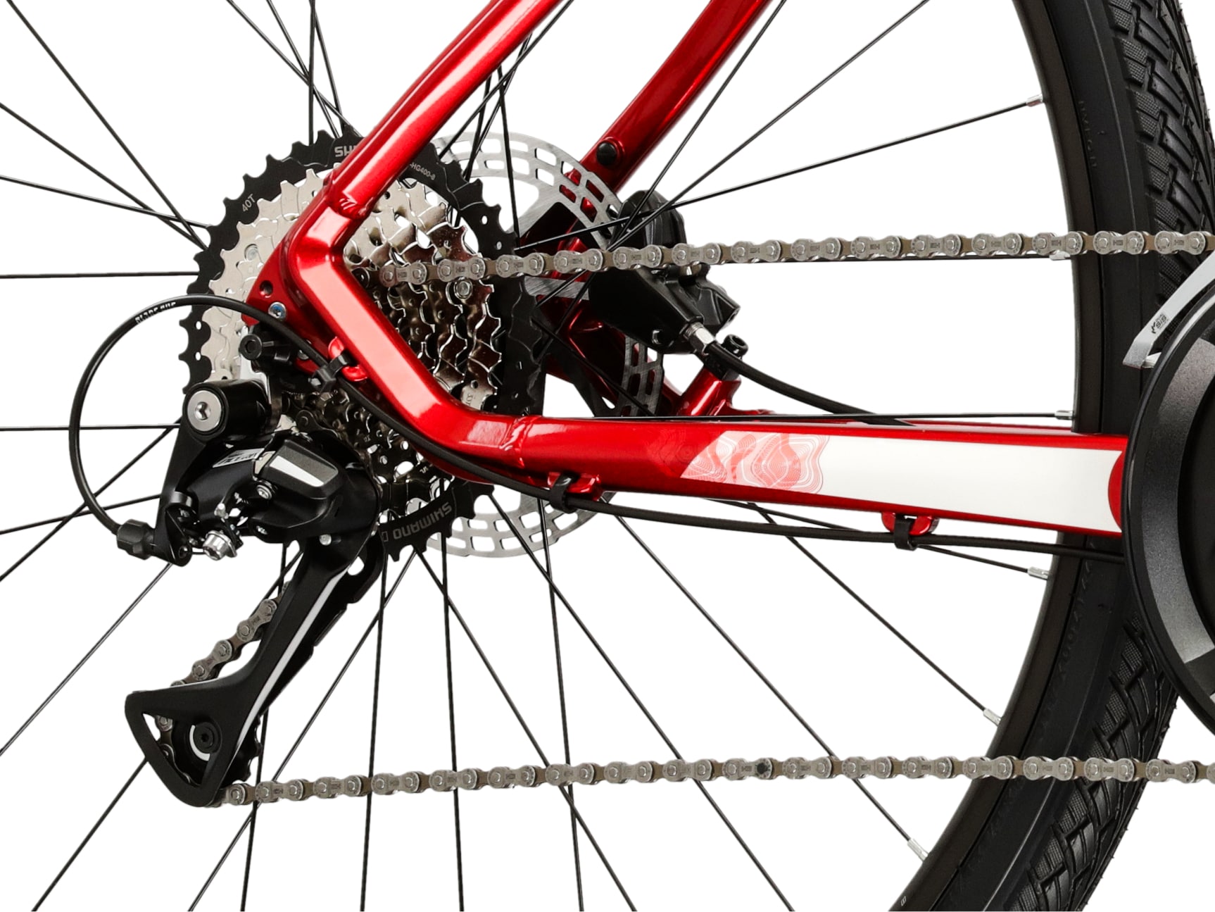 Kross Crossrad »Herren 28" Evado 4.0 rot 16 Gänge« 16 Gang Shimano ACERA M3020 Schaltwerk Kettenschaltung KROSS Crossrad Herren 28" Evado 4.0 rot 16 Gänge