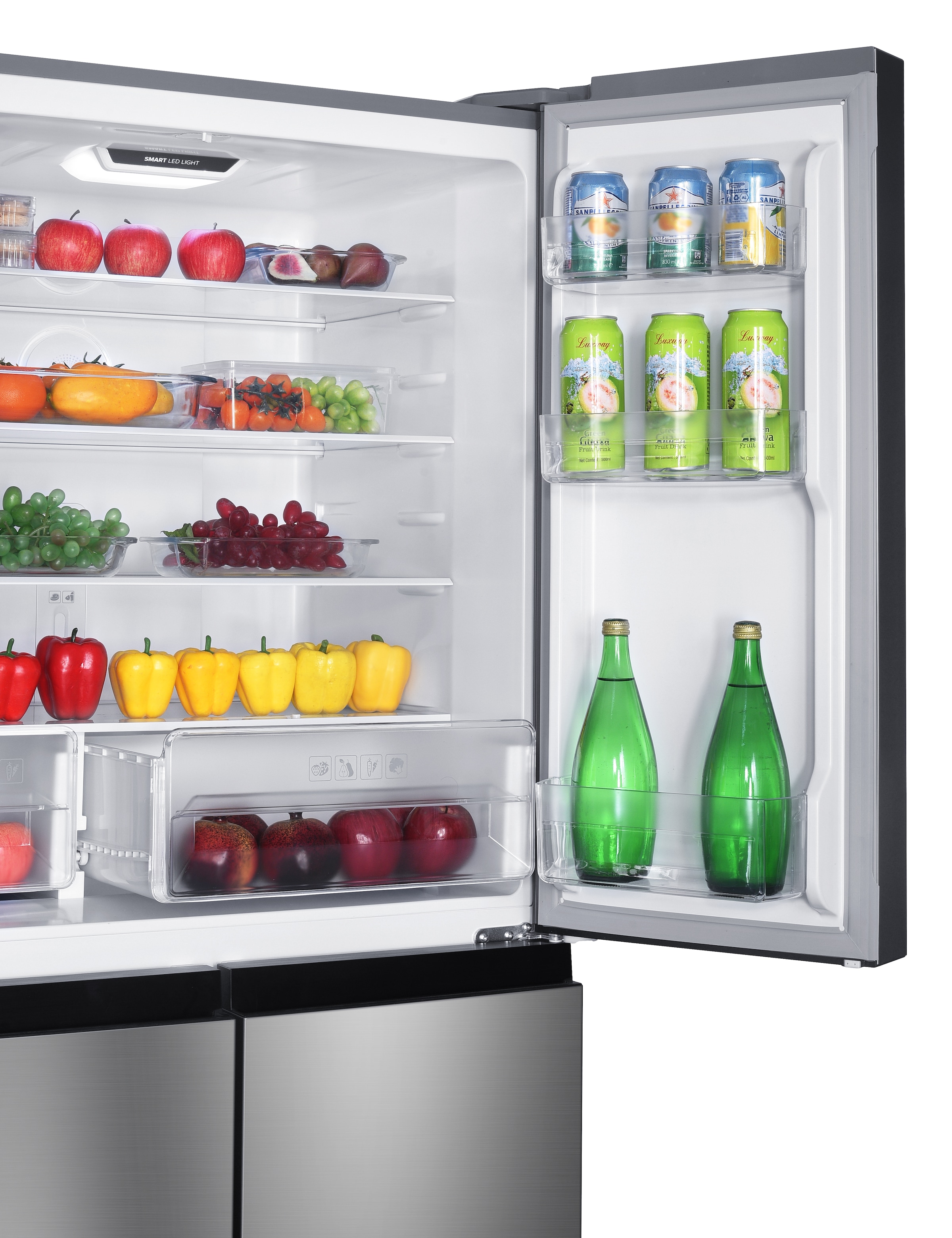 Hanseatic Multi Door »HCDC18080CWDI«, NoFrost, Wasserspender, Display