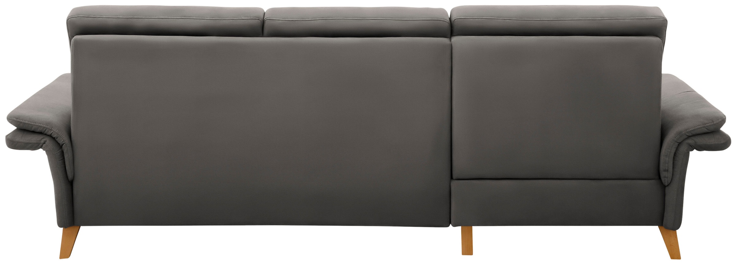 Ecksofa HOME AFFAIRE "Westerland L-Form", grau, B:252cm H:90cm T:162cm, 98% Polyester 2% Polyamid, Sofas, Ecksofa, Federkern-Polsterung, wahlweise mit Bettfunktion, Bettkasten 3