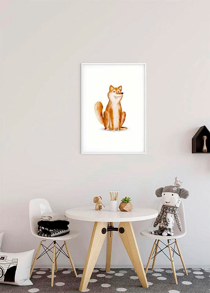 Komar Bild »Cute Animal Dog«, Tiere, (1 St.), Wandbild zur Dekoration - ohne Rahmen