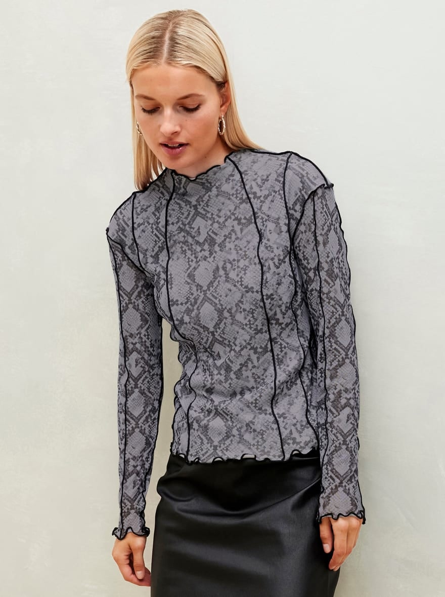 Inspirationen Langarmshirt "Mesh-Shirt", 1 Stk. günstig online kaufen