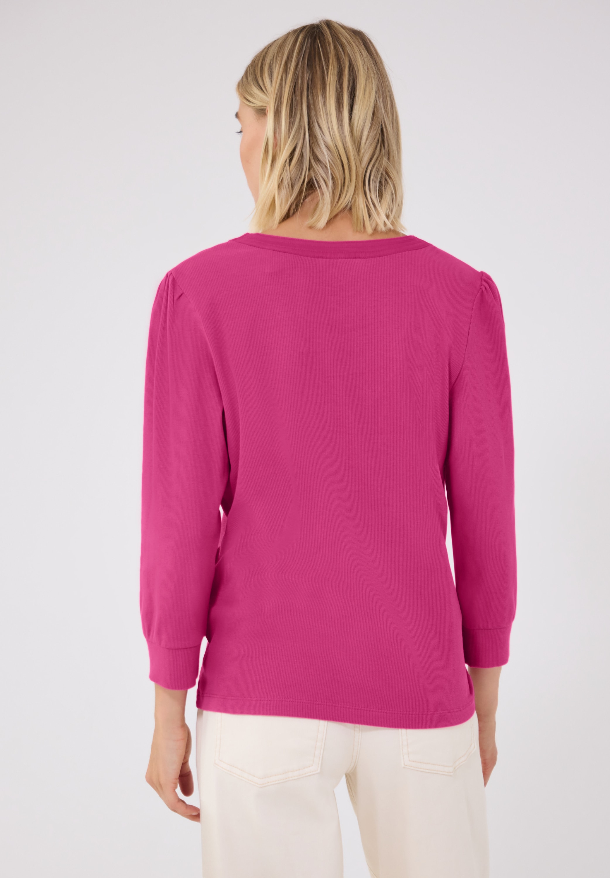 STREET ONE STUDIO 3/4-Arm-Shirt mit Knopfleiste