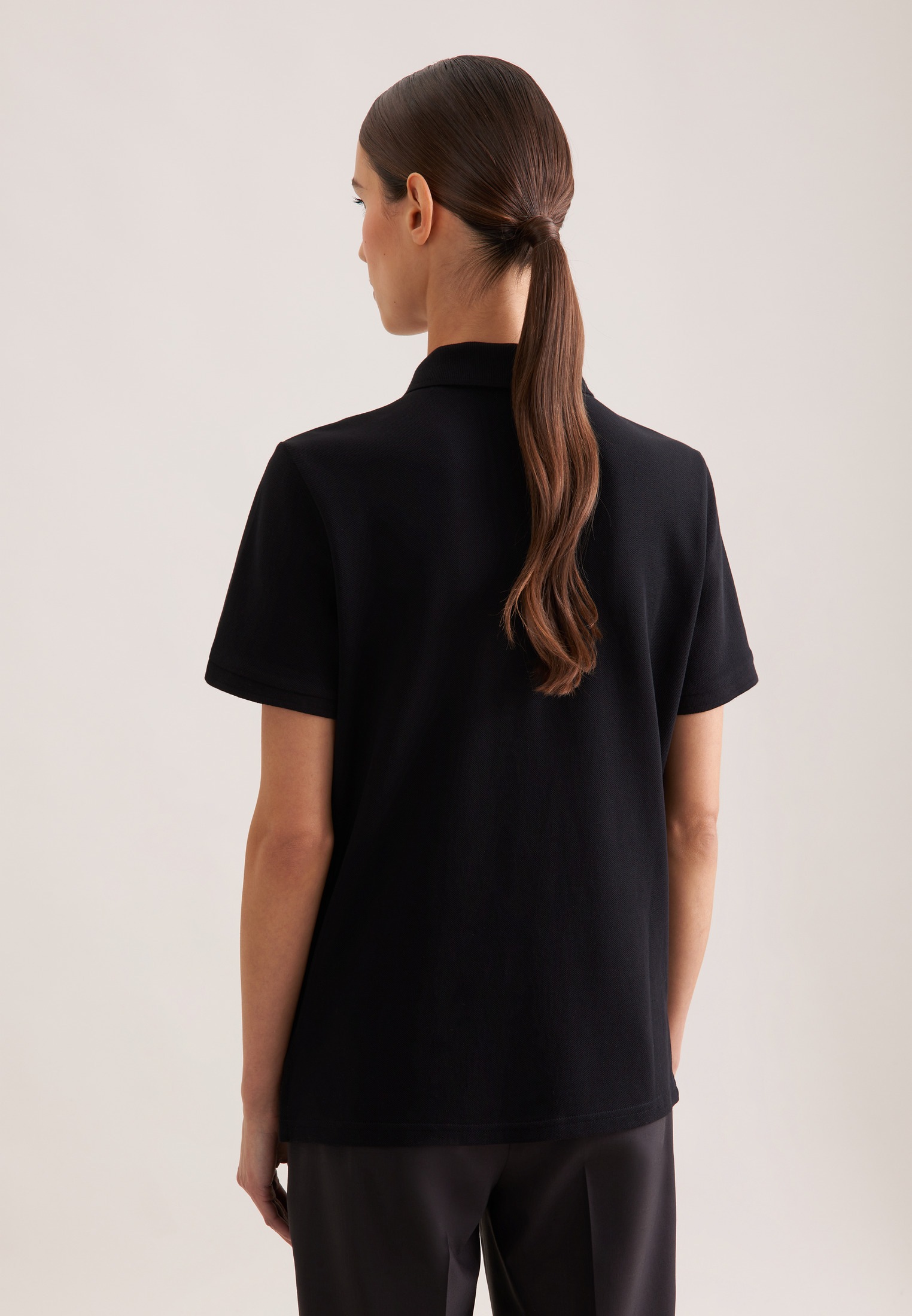 seidensticker Poloshirt "Schwarze Rose" Polo Uni günstig online kaufen