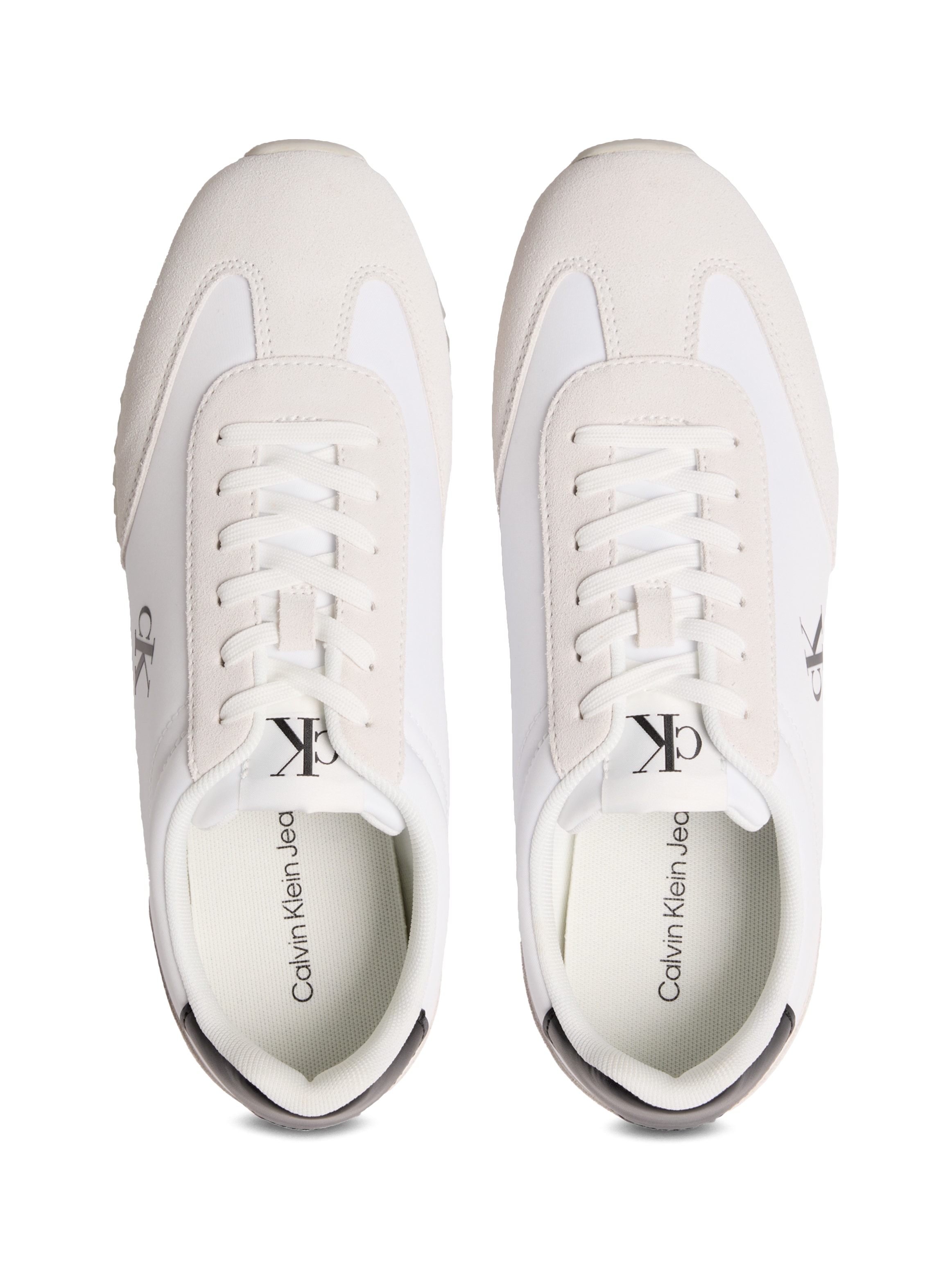 Calvin Klein Jeans Sneaker »RETRO RUNNER LACE UP NY-SU«, Freizeitschuh, Halbschuh, Schnürschuh mit seitlichem CK-Logo