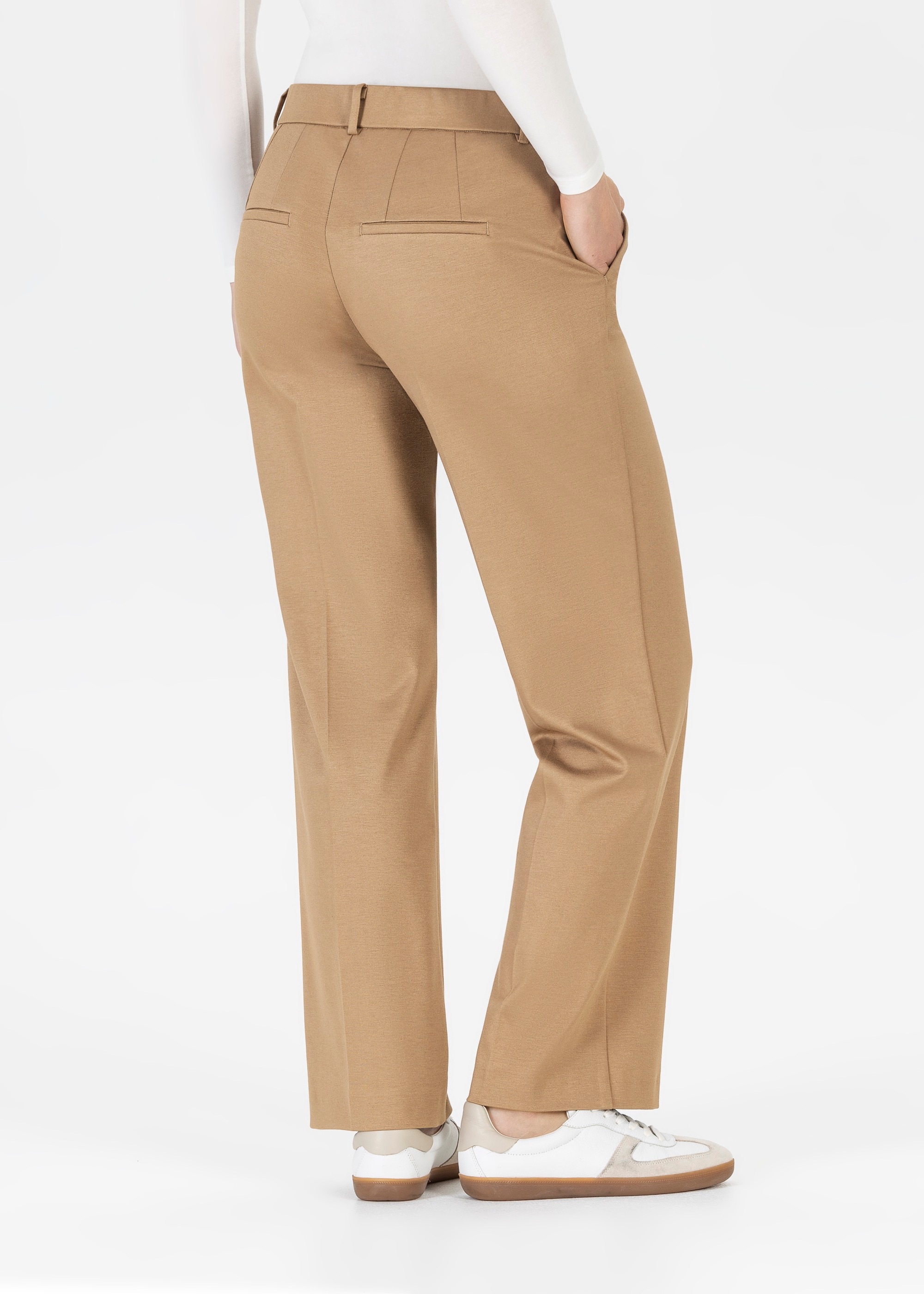 Thumbnail - Stehmann Jerseyhose "Fenja" im Straight Fit, mit Bügelfalte